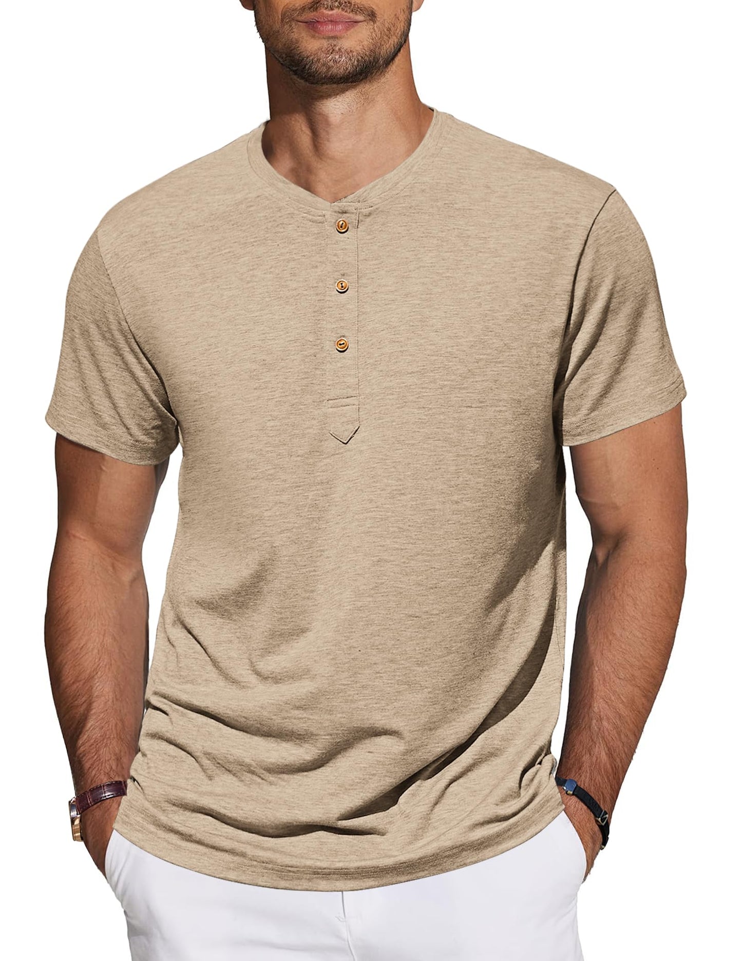 TARAINYA Men's Henley T-Shirt