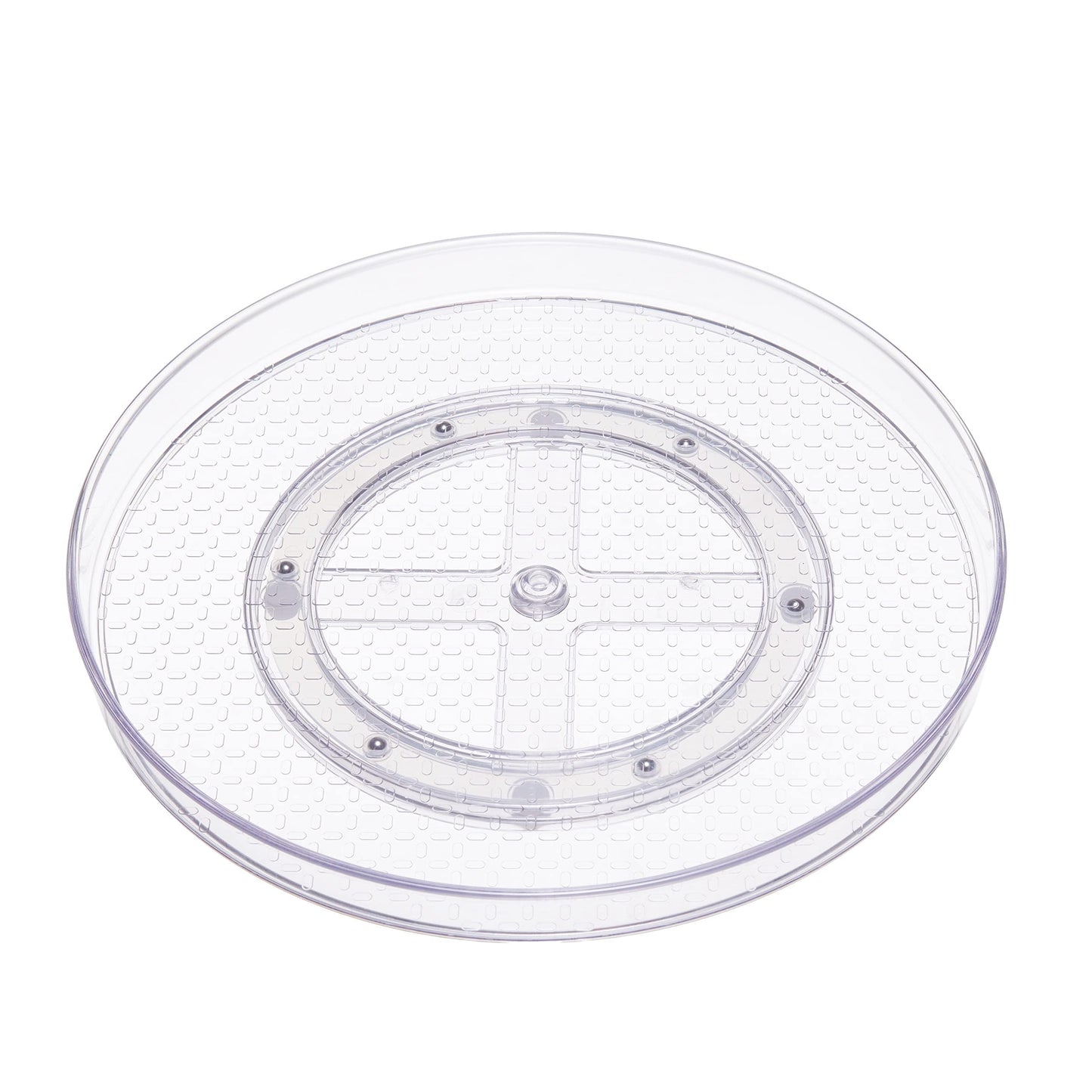 Drehregal Lazy Susan, 2 Ebenen, transparent, Organizer, 22,9 cm