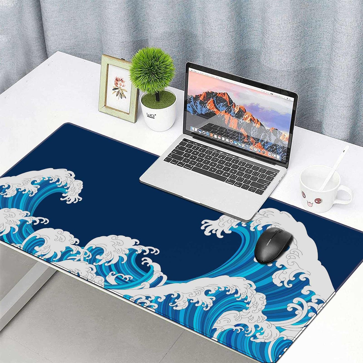 Anpollo Gaming Mouse Mat XXL 900 x 400 x 3 mm Non-Slip Desk Mat Table Mat Multifunctional Office Mouse Mat, Type 1