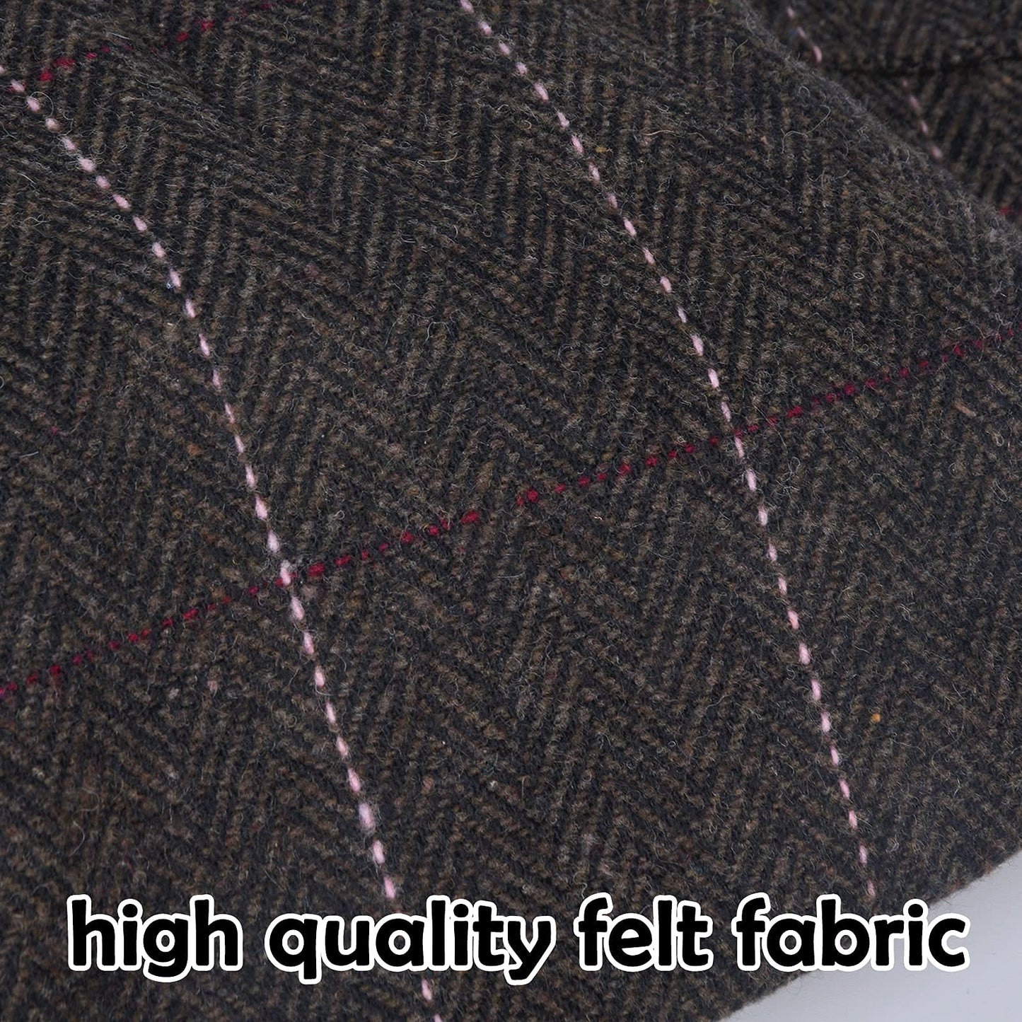 besbomig Schiebermütze Barret Flat Cap Schirmmütze für Herren Damen, Gatsby Newsboy Cap Baskenmützen Golfermütze, Frühling Herbst Winter, 55-59cm
