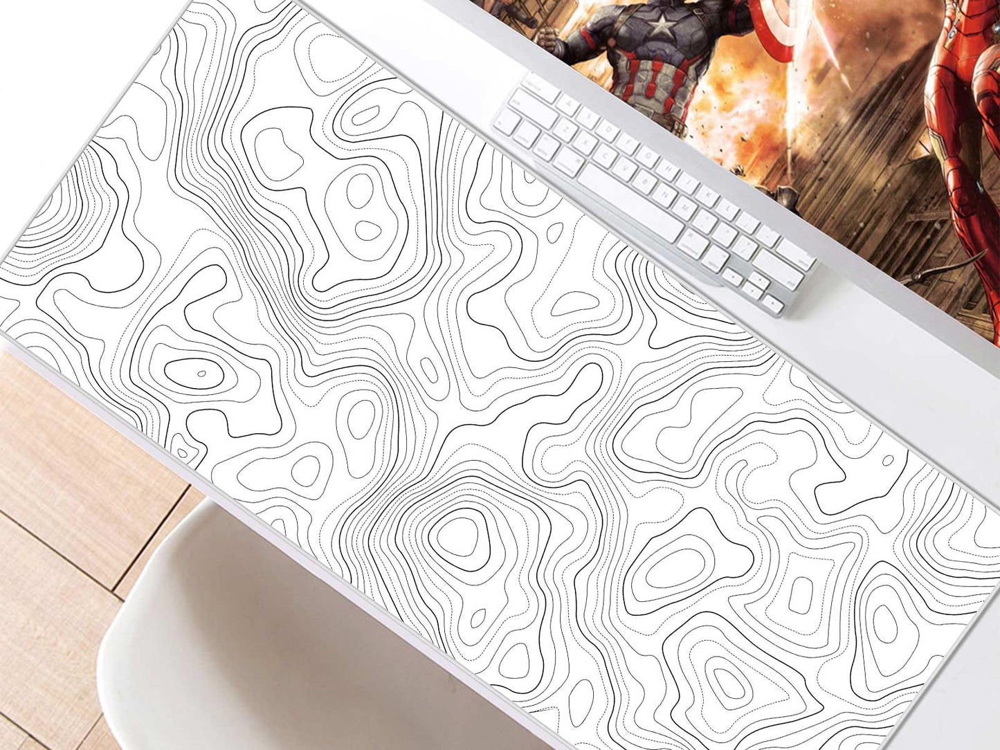 JIALONG Großes Mauspad mit Excel Tastaturkürzeln für Office, multifunktional, komfortabel Gaming Mousepad, Anti Rutsch Schreibtischunterlage für Büro und Zuhause 900x400mm