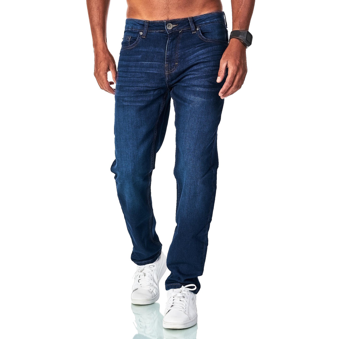 JEEL Men’s Sweat Jeans – Regular Fit Straight Cut