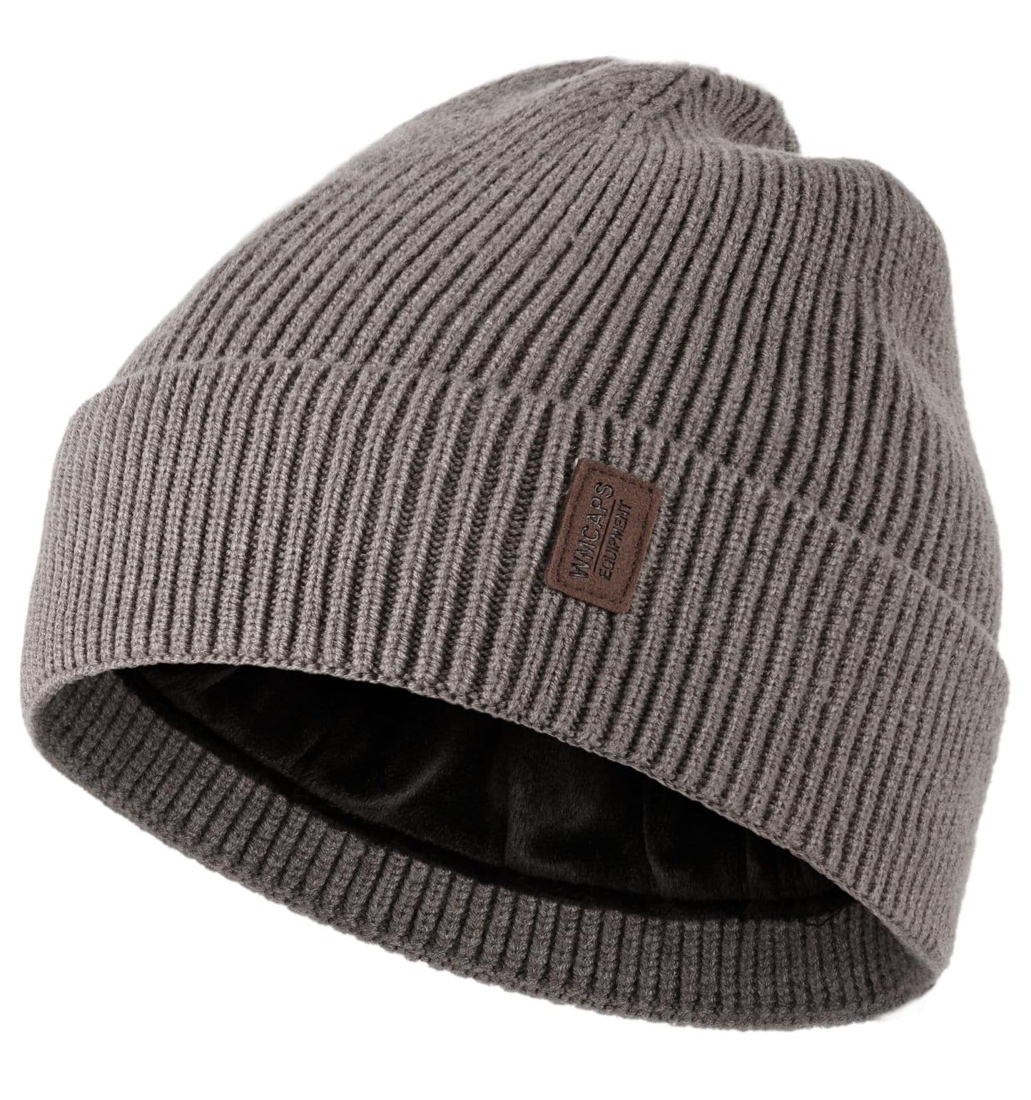Wmcaps Beanie Mütze, Herren Winter Warme Unisex Wintermütze Strickmütze Dehnbare Weiche Wollmütze mit Bündchen und Dickem Warmem Futter Geschenk für Freundin männer Frauen