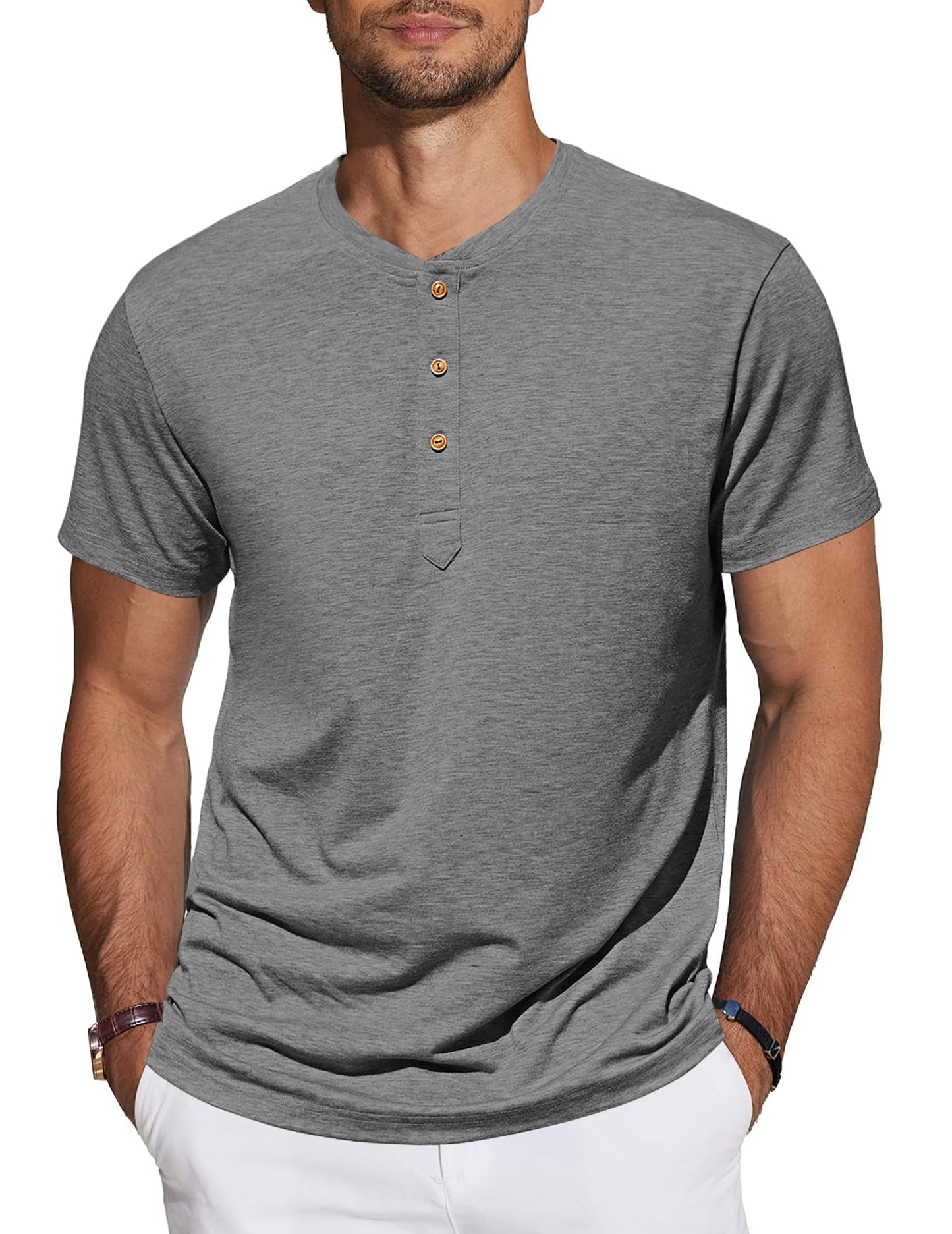 TARAINYA Men's Henley T-Shirt