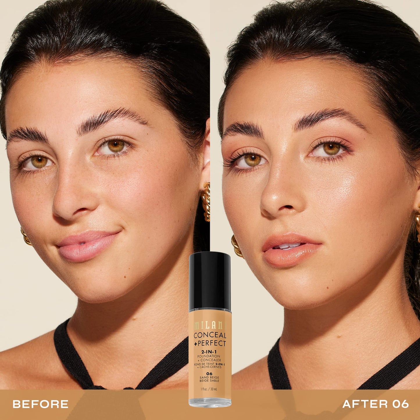 MILANI Conceal + Perfect 2-In-1 Foundation + Concealer - Light Natural