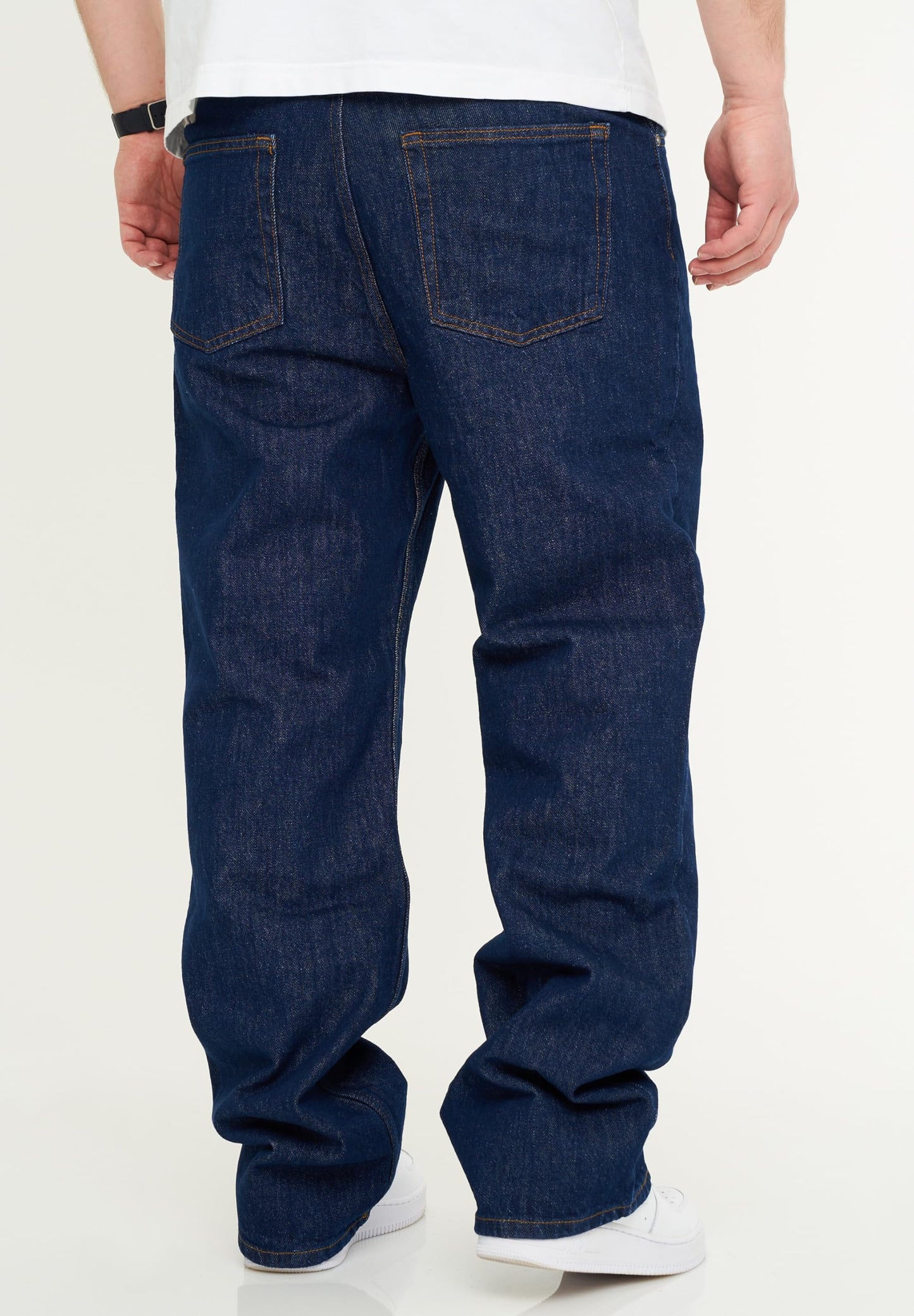 BEHYPE Men’s Loose-Fit Jeans – 100% Cotton Denim Baggy Pants