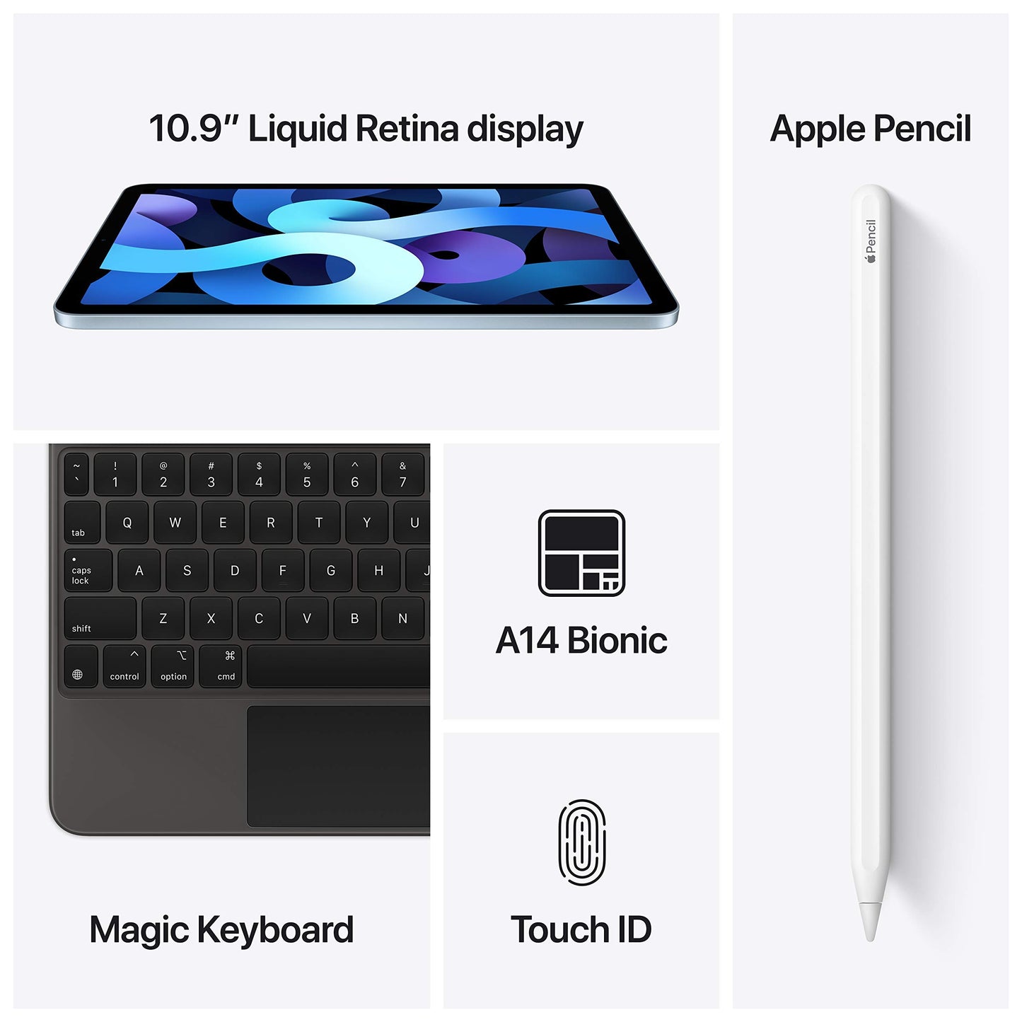 2020 Apple iPad Air (10.9-inch, Wi-Fi) - A14 Bionic Chip, Liquid Retina Display