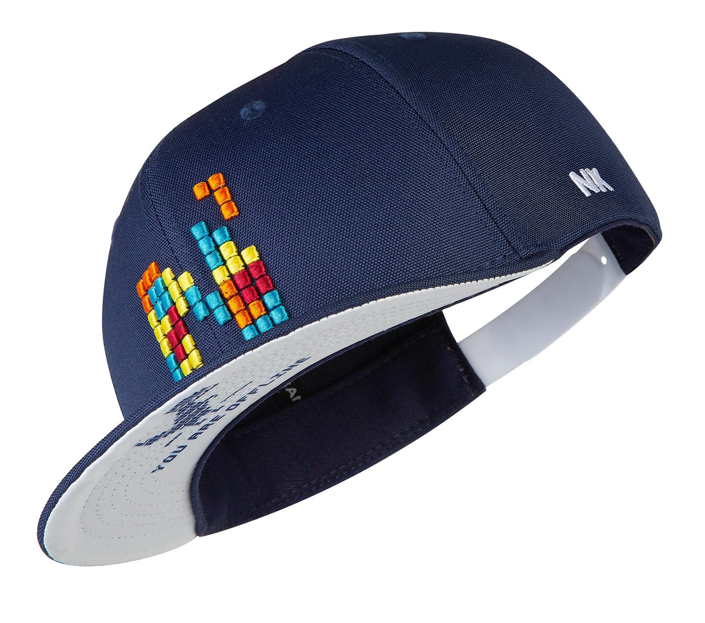 Nebelkind Snapback-Cap-Herren Damen Pixel, Einheitsgröße OneSize, Größenverstellbar, Unisex, hochwertige Basecap trendig, Streetwear Style, Baseball-Kappe mit geradem Schirm, Retro