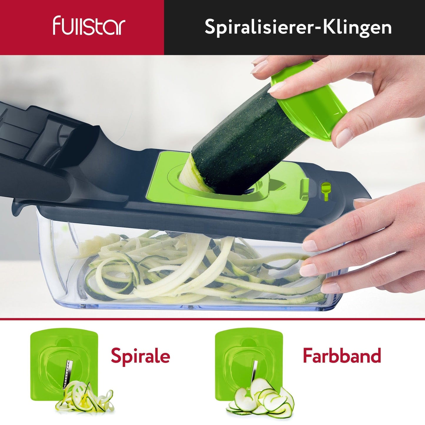 Gemüseschneider Spiralschneider Gemüsehobel - Gemüse Schneider Zwiebelschneider Kartoffelschneider Obstschneider - Vegetable Chopper Cutter Dicer (4-in-1 - Weiß)