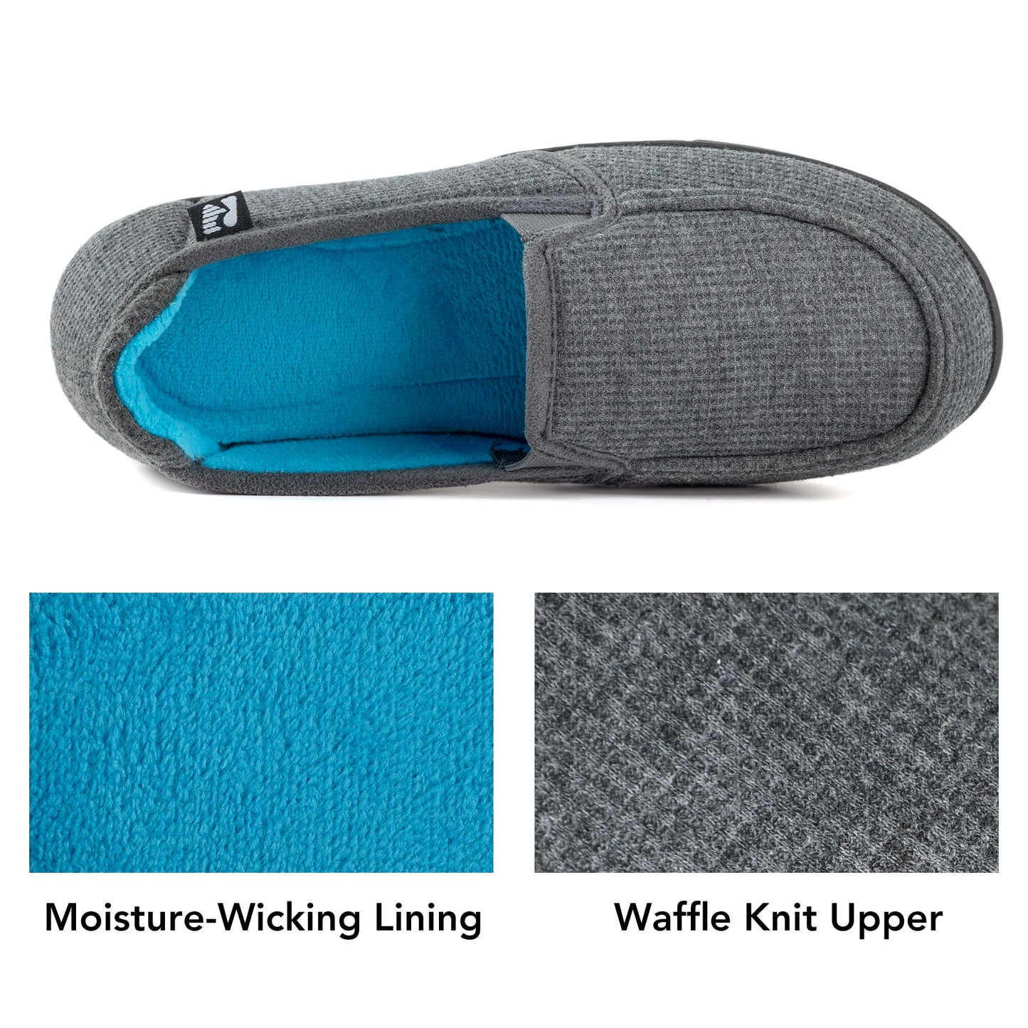 RockDove Ladies Two-Tone Hooded Loafers with Removable Insole