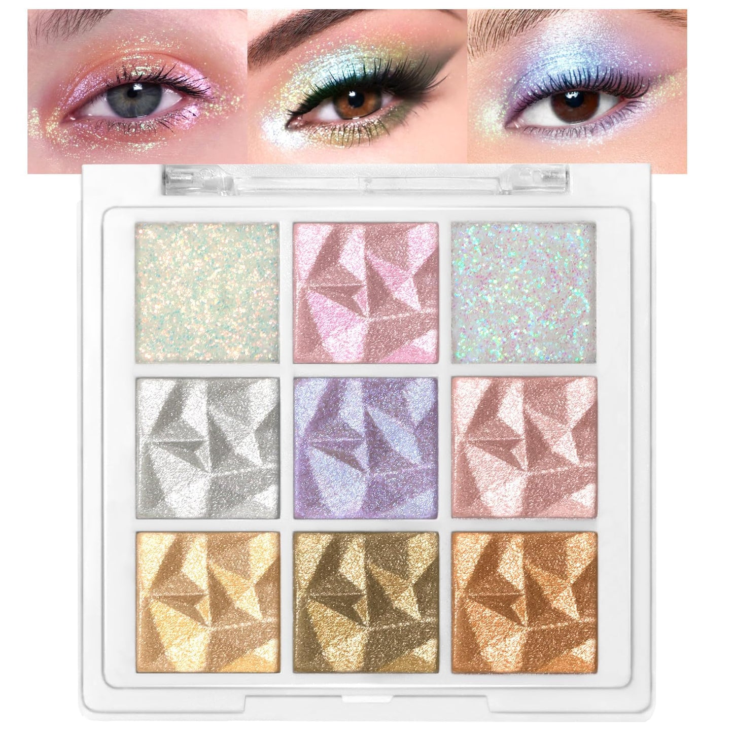 Lilbitty Nude Brown Eyeshadow Palette – Rose Gold & Dark Brown Bronze Highly Pigmented Long-Lasting Cream Eyeshadow for Brown Eyes