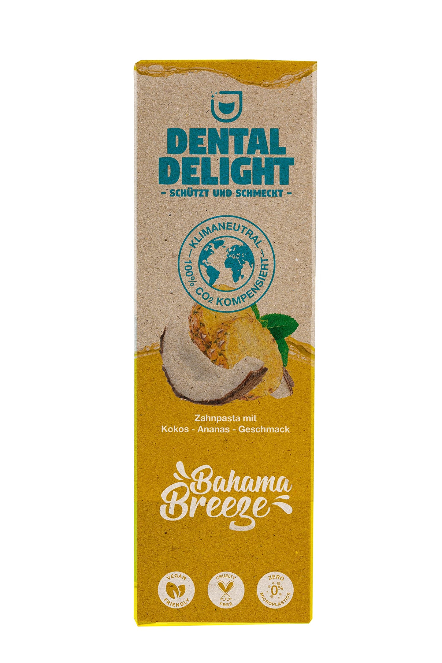 DENTAL DELIGHT Polar Punch Zahnpasta (TESTSIEGER), Vegane Zahnpasta mit Geschmack, Zahncreme (Minze, 4er Pack)