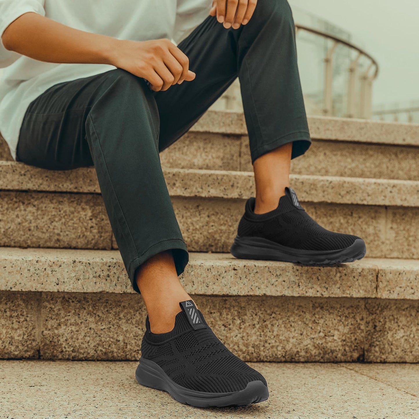 ODCKOI Men’s Slip-On Sneakers – Hands-Free, Lightweight & Training Shoes