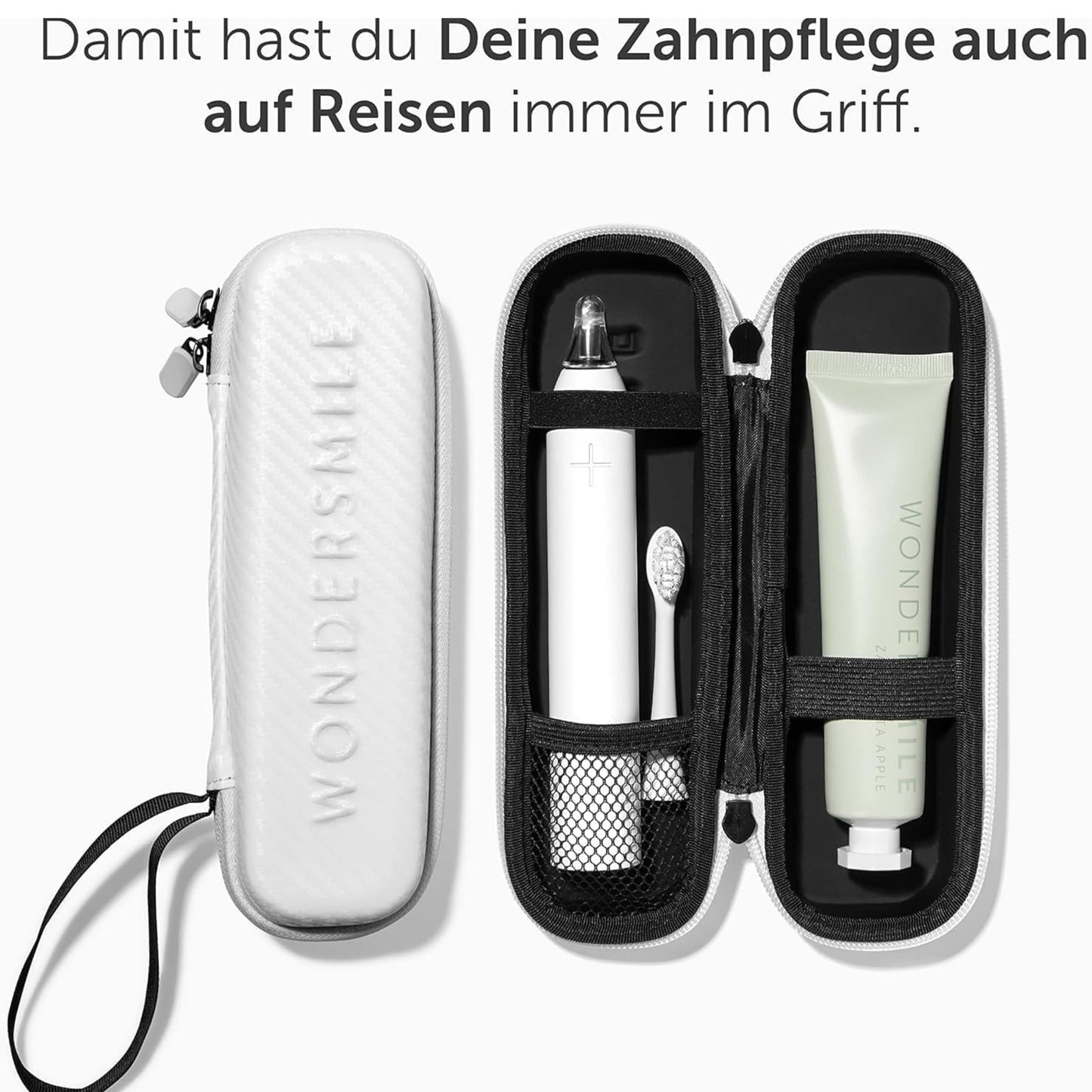 Wondersmile Schallzahnbürste PRO - Testsieger 2023-100 Tage risikofrei testen - Elektrische Zahnbürste mit 4 Putzprogrammen - Ultraschallzahnbürste mit smarten Bürstenkopf (1er Set, Ultimate Black)