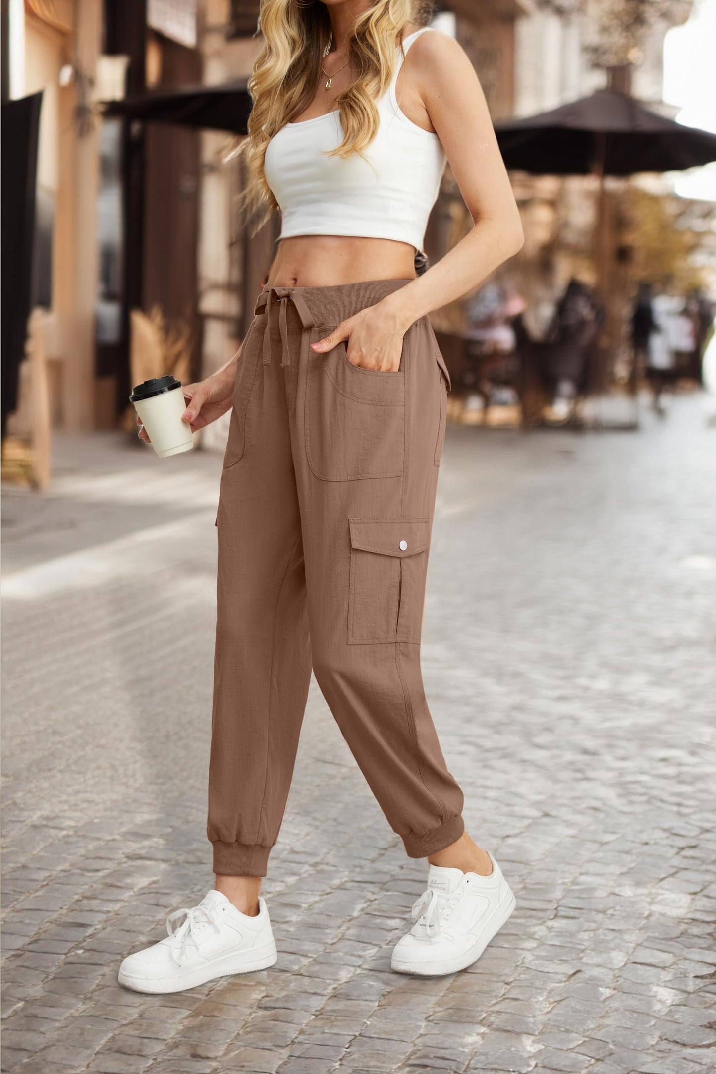GRECERELLE Women’s Jogging Cargo Pants