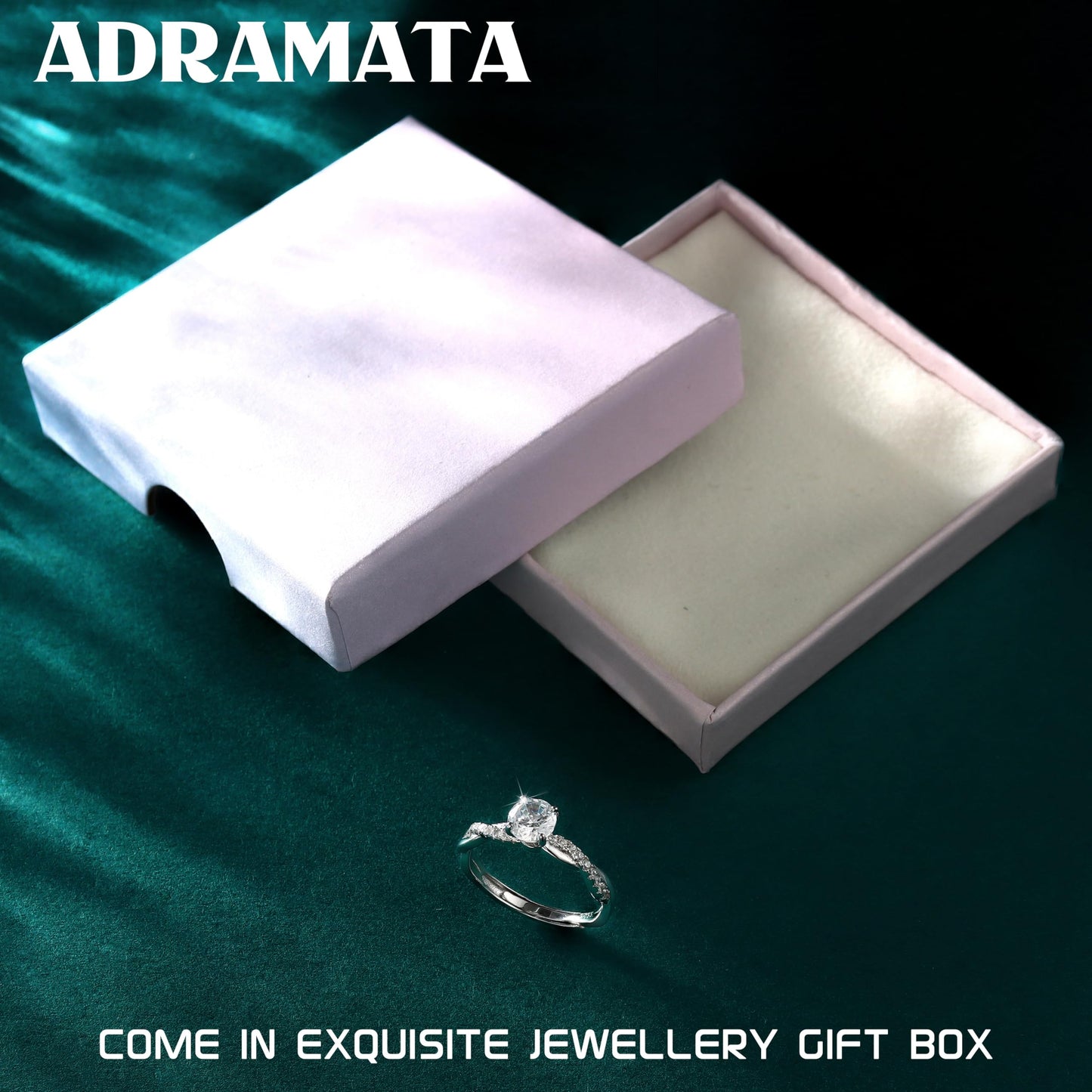 925 Sterling Silver Adjustable Ring for Women
