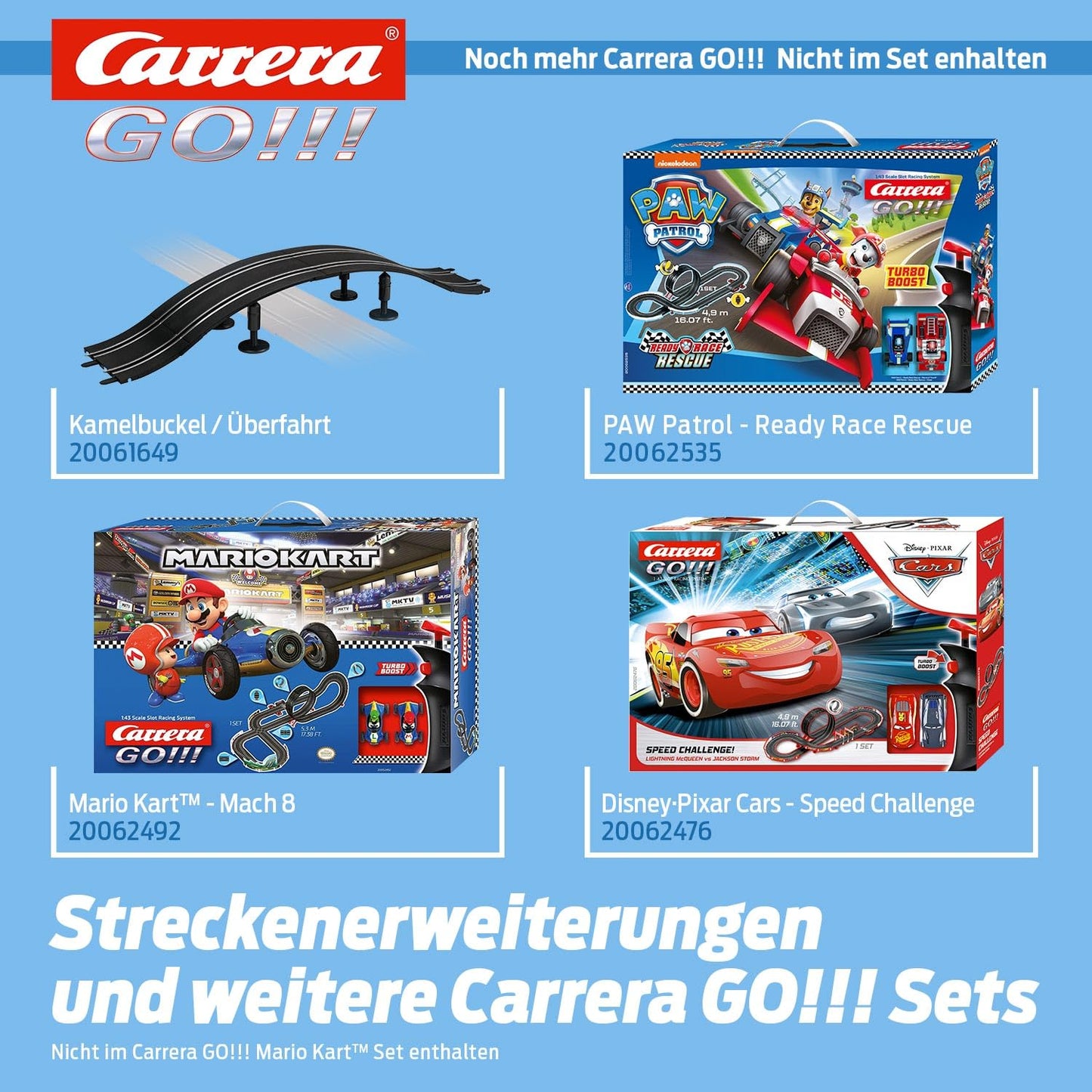 Carrera - 20062492 - Carrera 20062492 Nintendo Mario Kart 8, Mehrfarbig, 58 x 10 x 40 cm