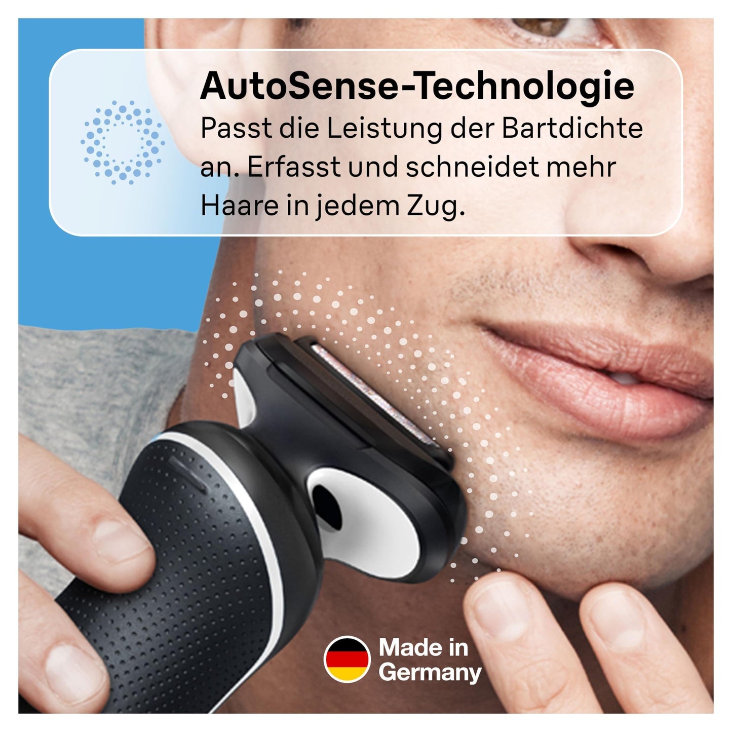 Braun Series 5 Elektrorasierer mit EasyClick Barttrimmer Aufsatz, Rasierer Herren Elektrisch Ladestation, EasyClean, Wet & Dry, rasierapparat, trockenrasierer, Made in Germany, 51-M4500cs, mintgrün