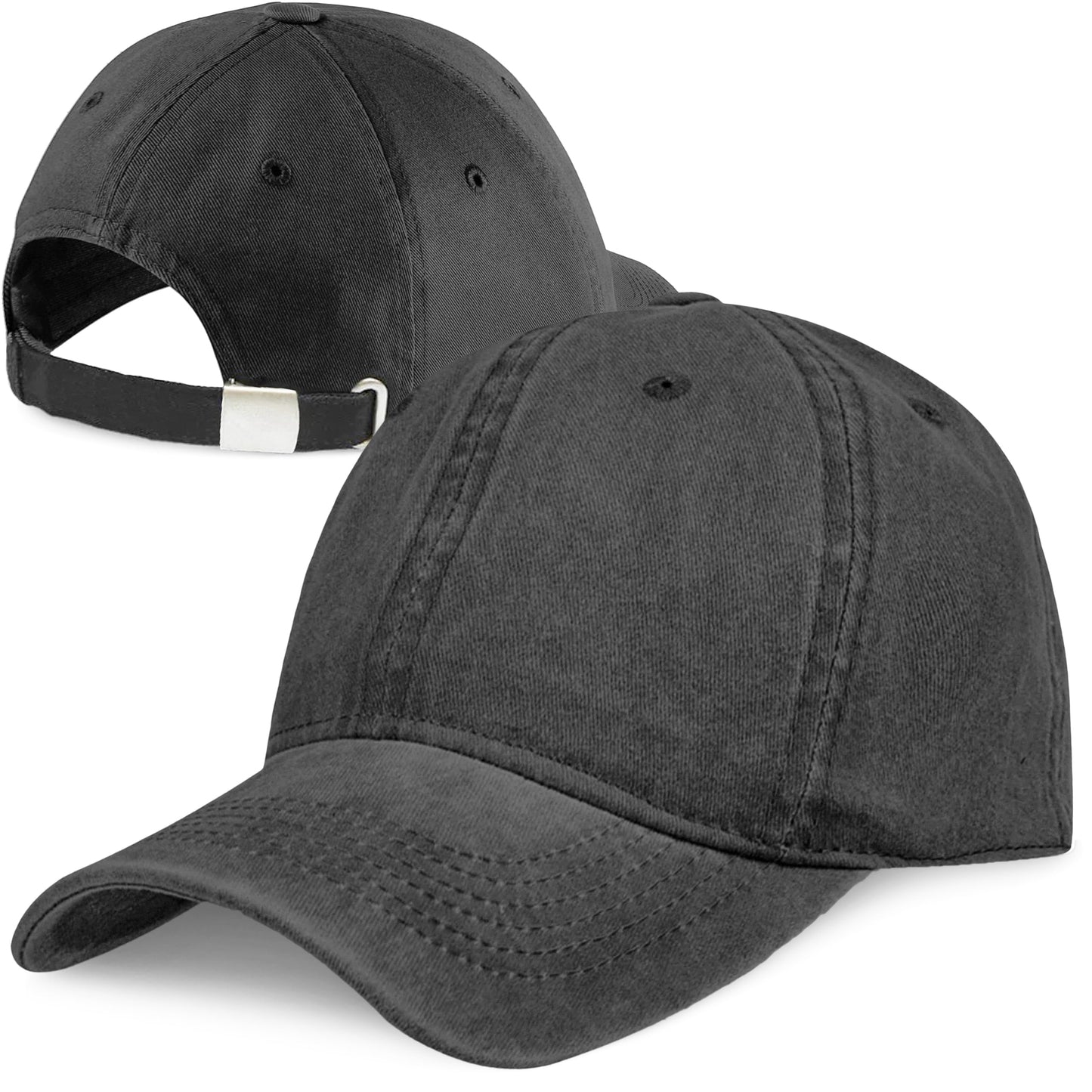 Herren Baseball Cap Kappe Baseball Cap Mütze Hut 100% Baumwolle Schirmkappe 6P