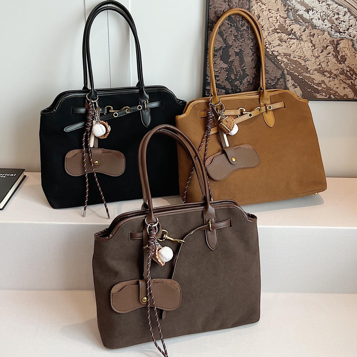 Unisoul Suede Handbag for Women