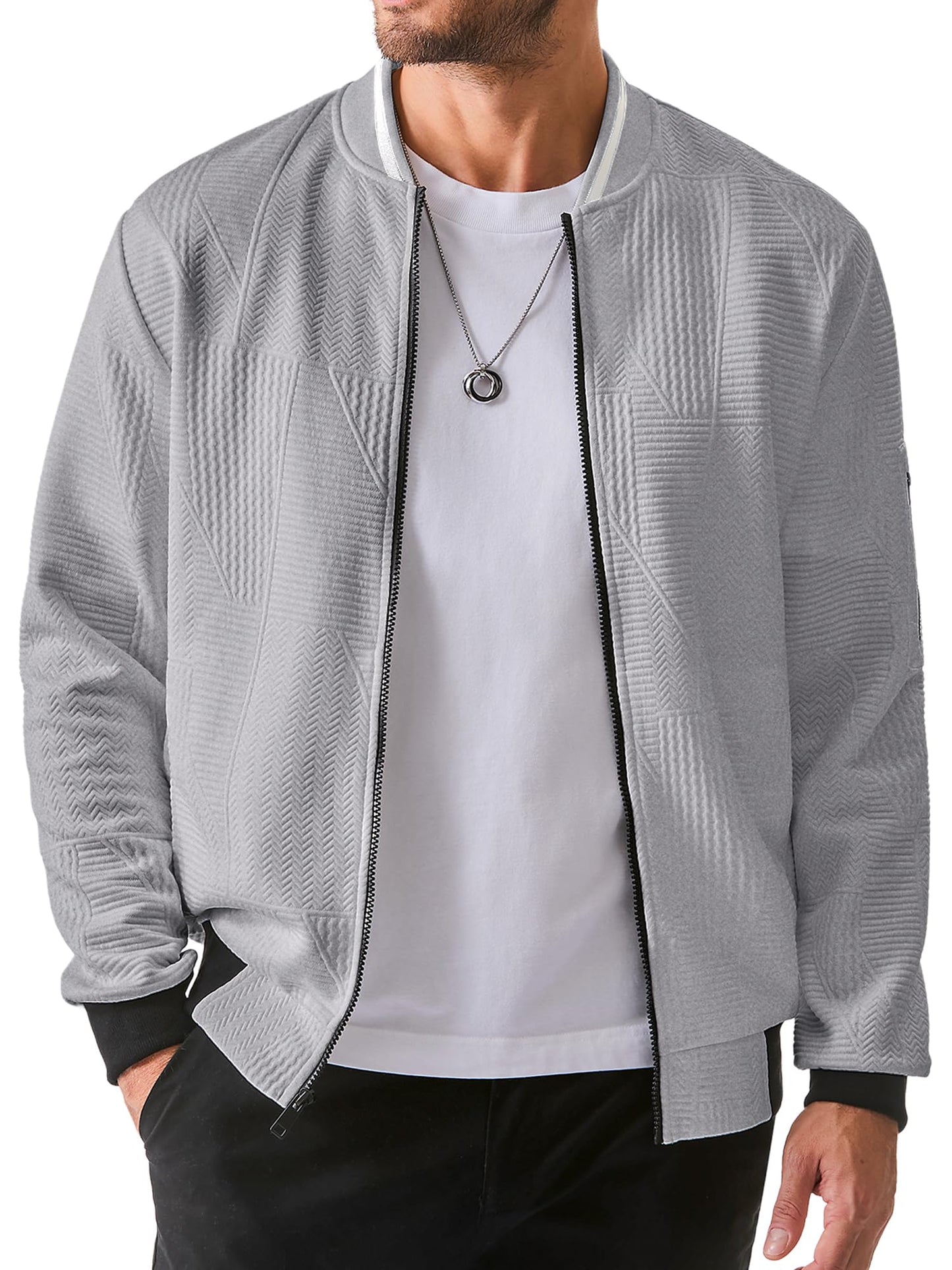 JMIERR Men’s Lightweight Bomber Jacket