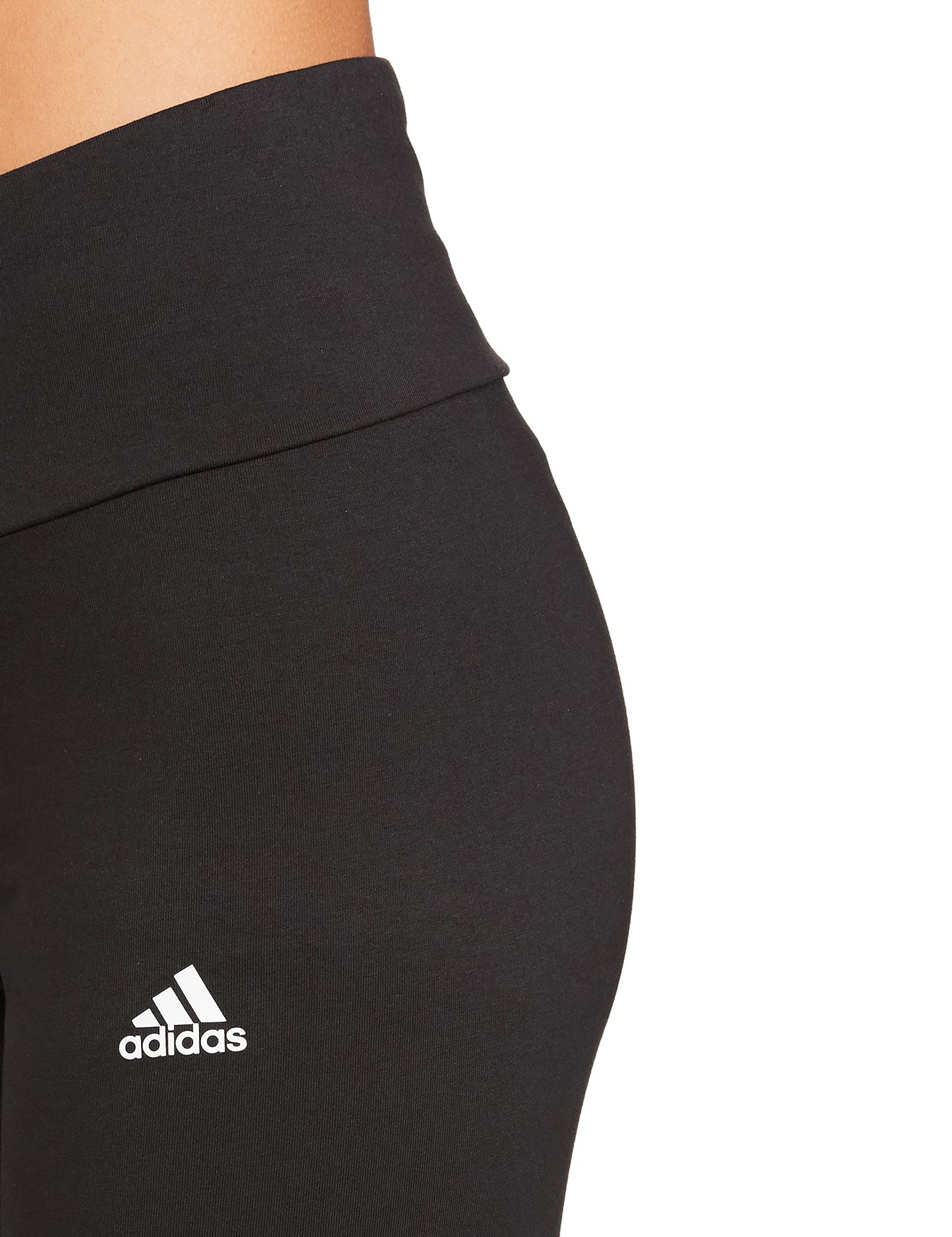ADIDAS Women’s LIN Leggings – Black/White, High Waist, Comfortable Stretch Fit