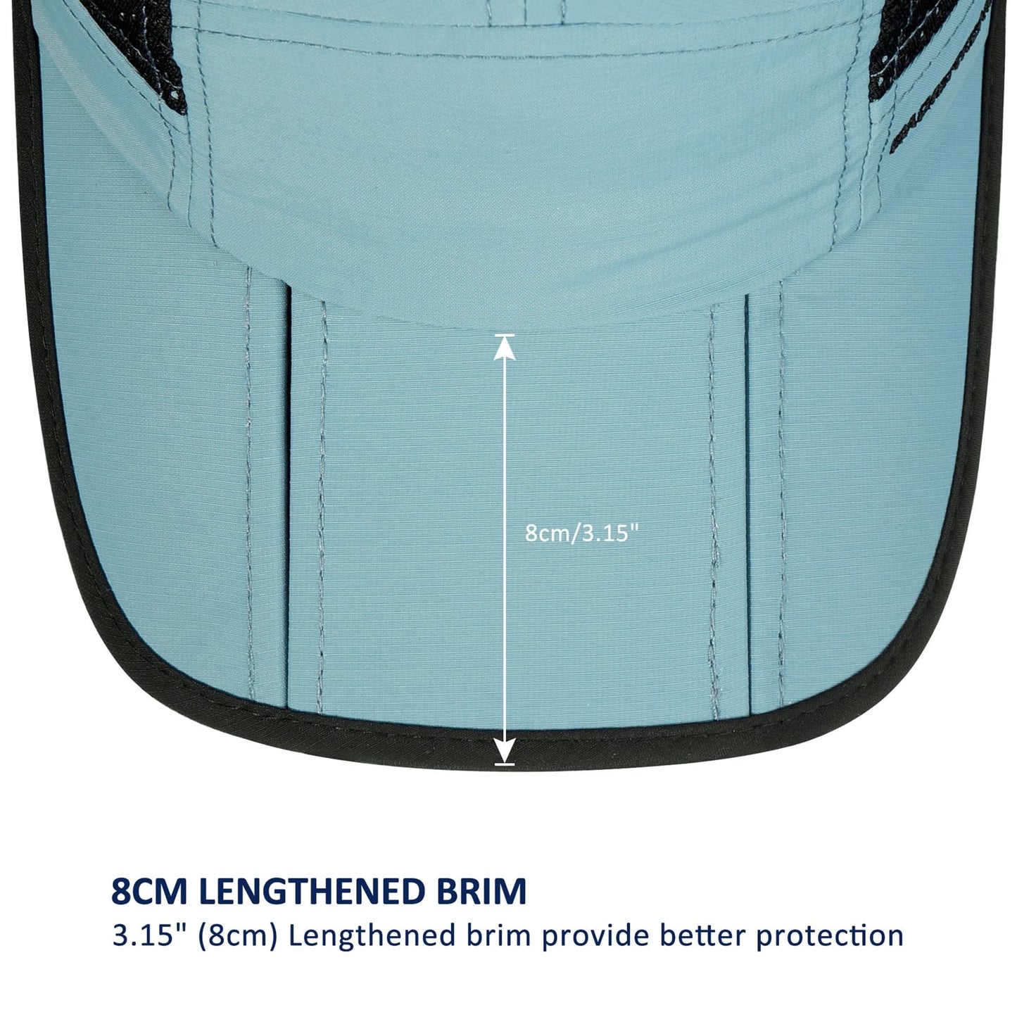 GADIEMKENSD Folding Outdoor Hat UPF 50+ Sun Protection Mesh Sport Hat
