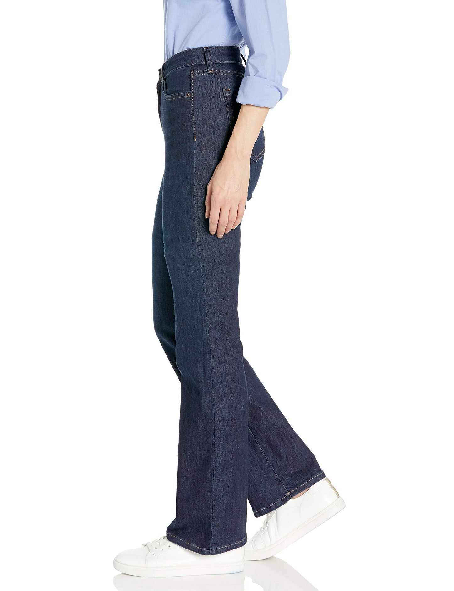 Essentials Women’s Mid-Rise Bootcut Jeans – Slim Fit with Stretch Denim
