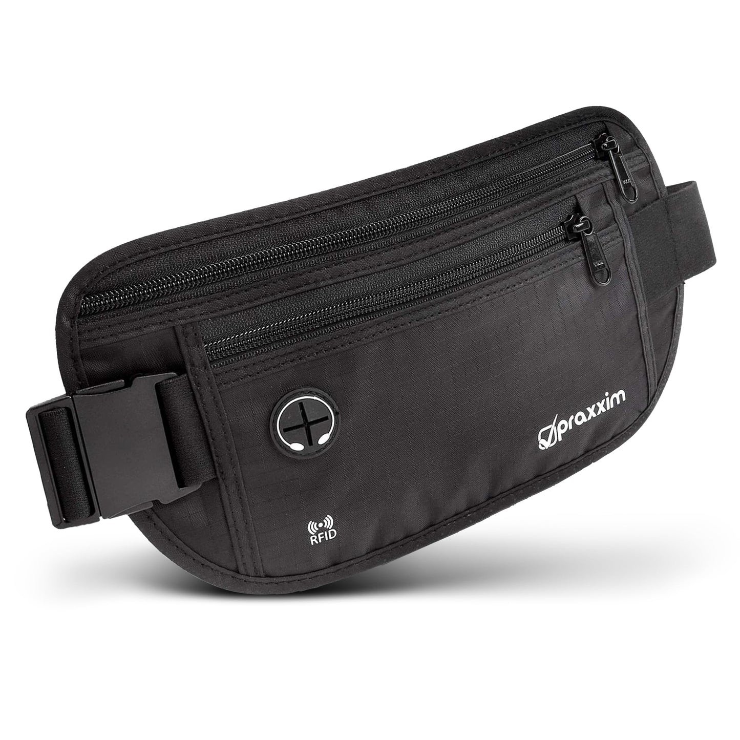 Travel Money Belt with RFID Protection – Slim Anti-Theft Waist Pack for Men & Women