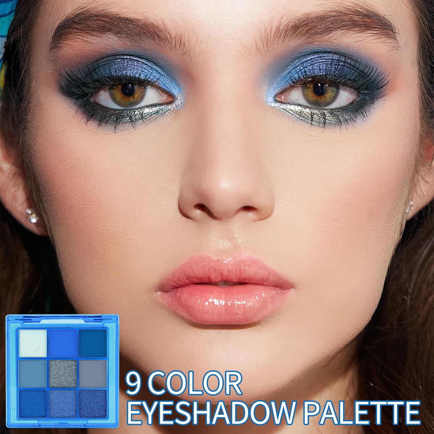 Lilbitty Nude Brown Eyeshadow Palette – Rose Gold & Dark Brown Bronze Highly Pigmented Long-Lasting Cream Eyeshadow for Brown Eyes