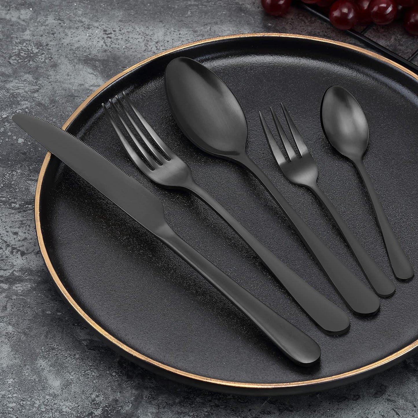 BEWOS Besteck Set für 6 Personen, 30 teilig Essbesteck Set inkl. Messer, Gabel, Löffel, Besteck Edelstahl Spiegelpoliert, Spülmaschinenfest