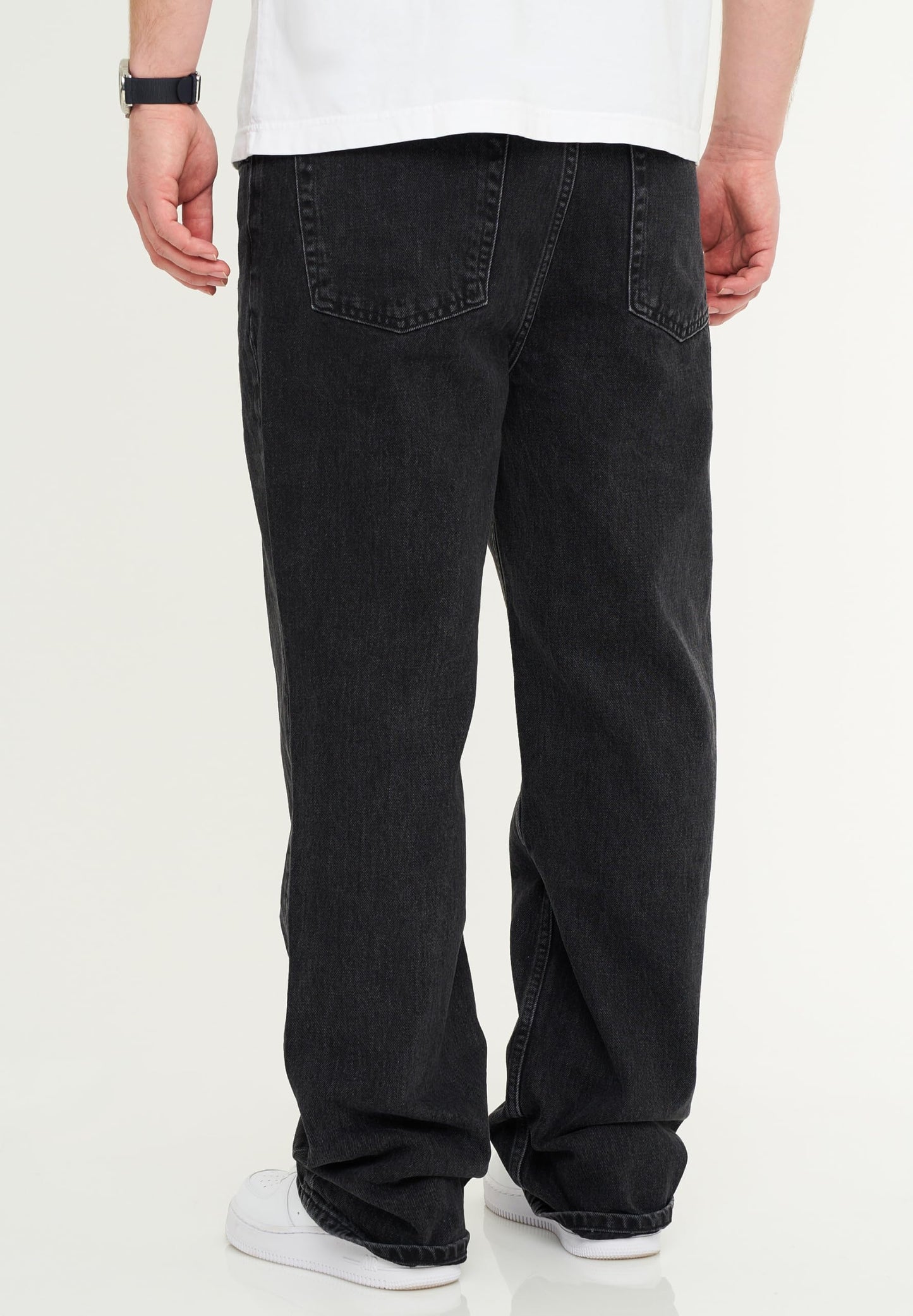 BEHYPE Men’s Loose-Fit Jeans – 100% Cotton Denim Baggy Pants