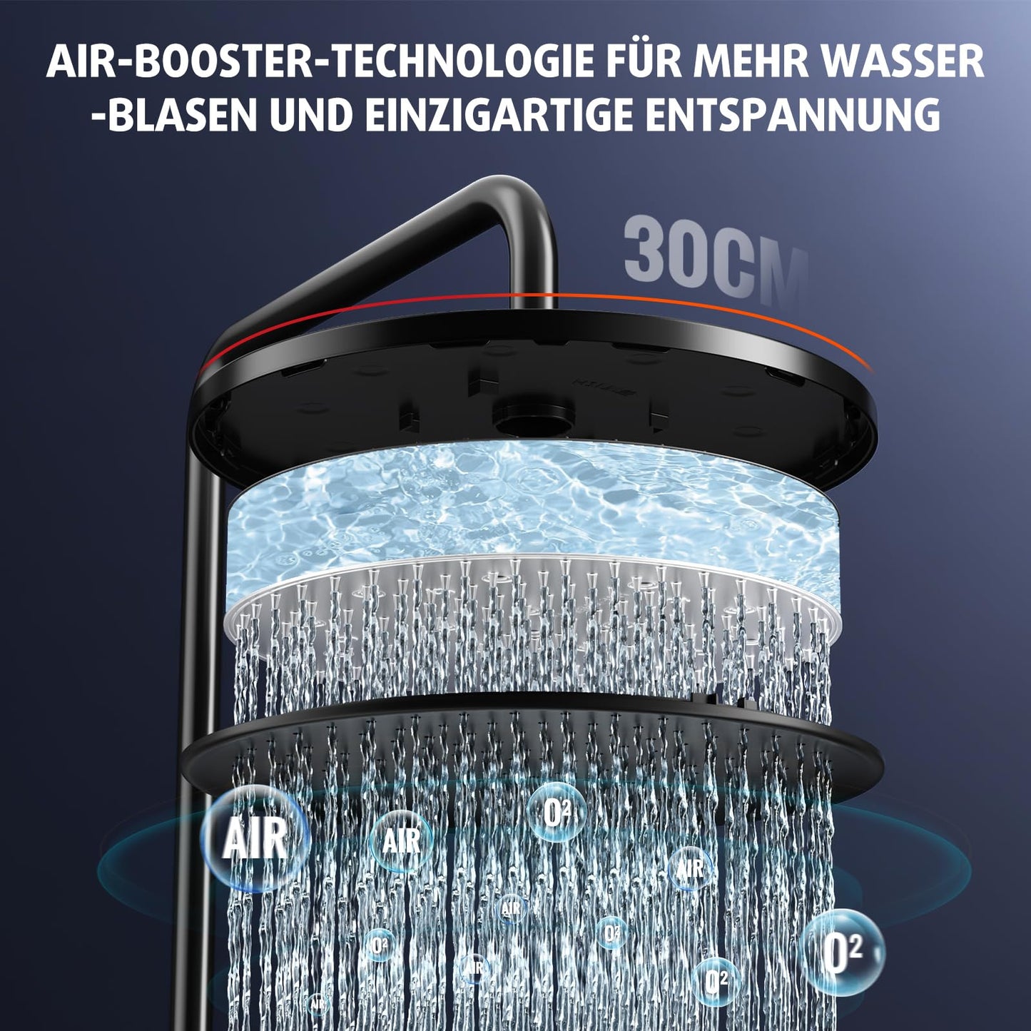 Rainsworth Thermostatic Shower System Round Rain Shower Set