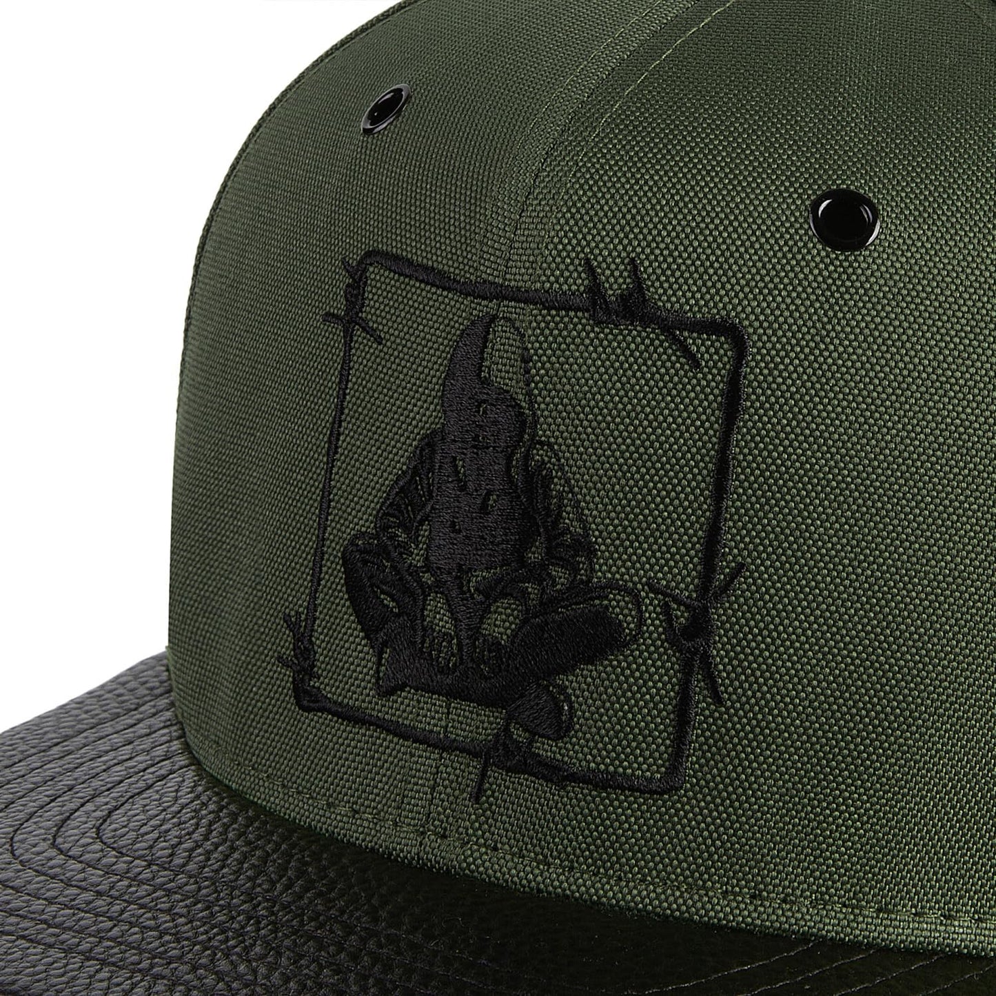 Nebelkind Snapback-Cap-Herren Damen Barbed Wire, Einheitsgröße OneSize, Größenverstellbar, Unisex, hochwertige Basecap trendig, Streetwear Style, Baseball-Kappe mit geradem Schirm, Retro