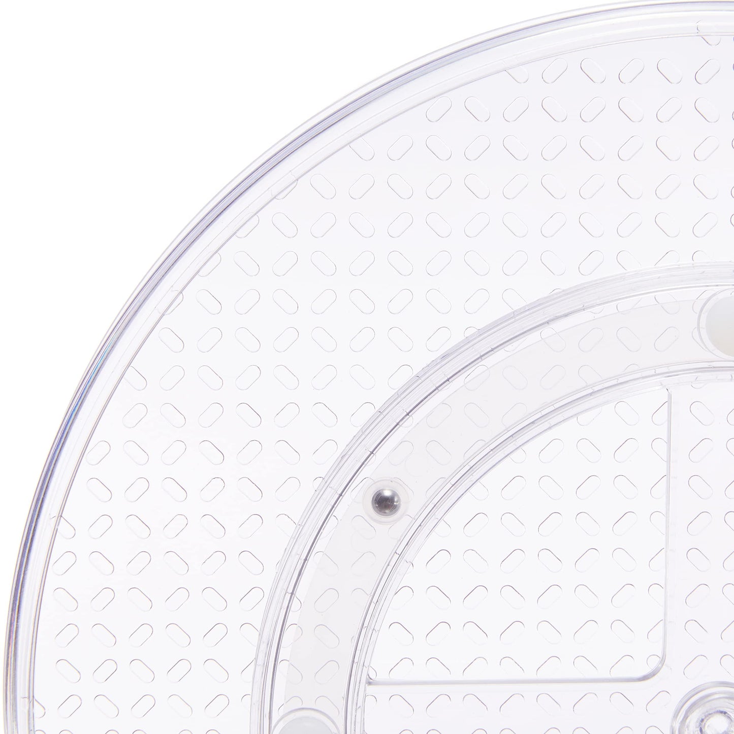 Drehregal Lazy Susan, 2 Ebenen, transparent, Organizer, 22,9 cm