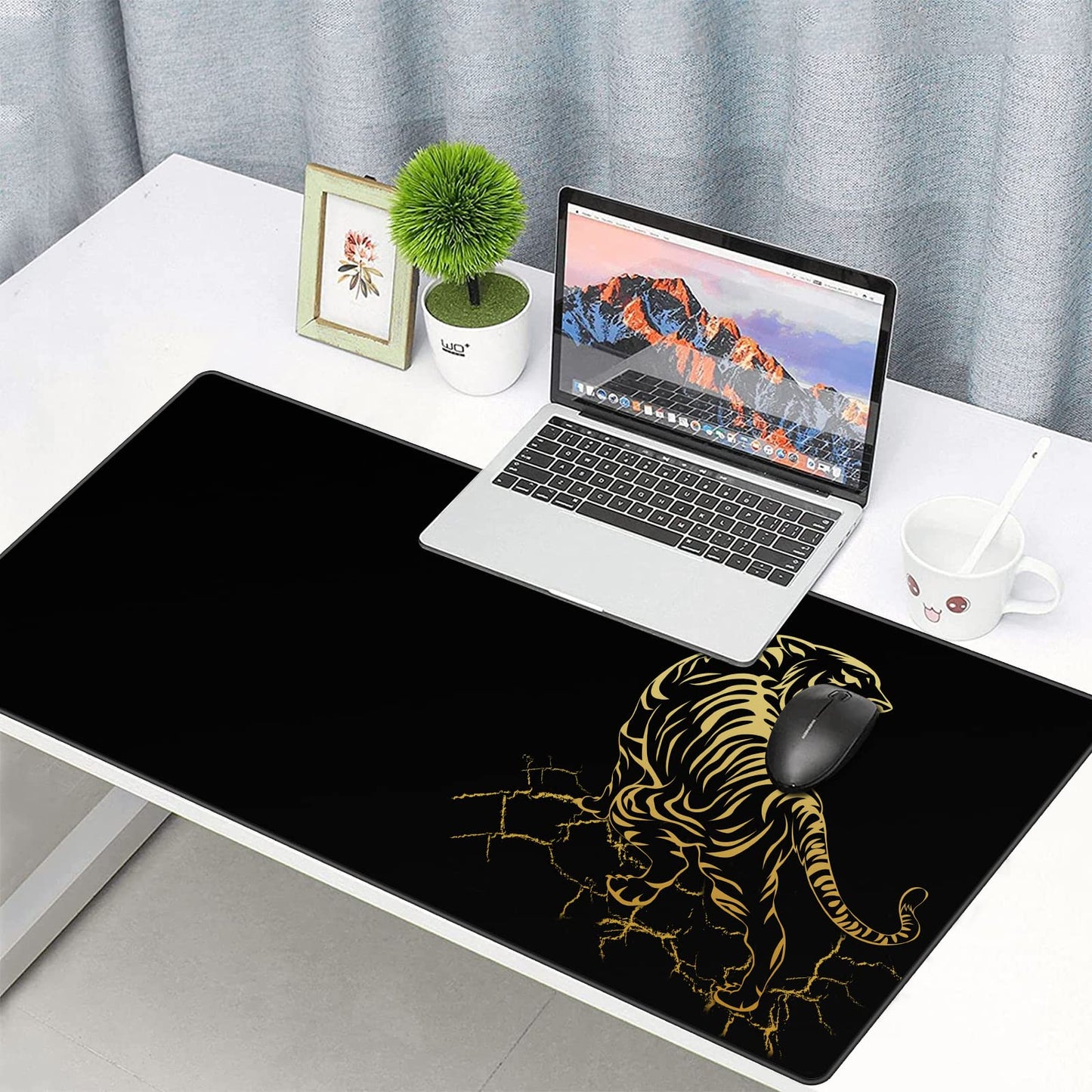 Anpollo Gaming Mouse Mat XXL 900 x 400 x 3 mm Non-Slip Desk Mat Table Mat Multifunctional Office Mouse Mat, Type 1