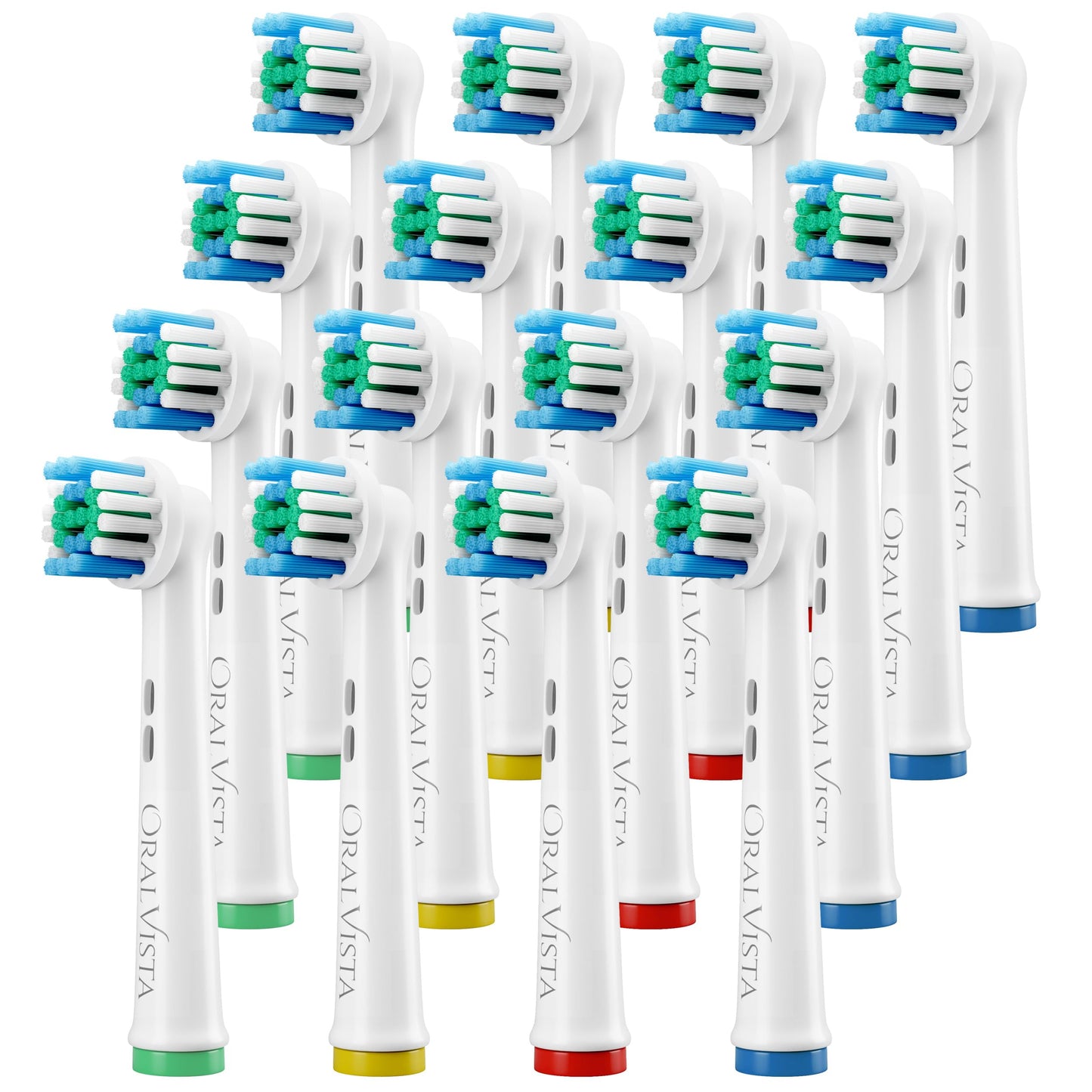 OralVista Elektrische Zahnbürstenköpfe, 8er-Pack kompatibel mit Oral B Aufsteckbürsten, Zahnbürstenaufsatz Oral B für empfindliches Zahnfleisch, tiefe Reinigung, Hochwertige Borsten einfache Passform