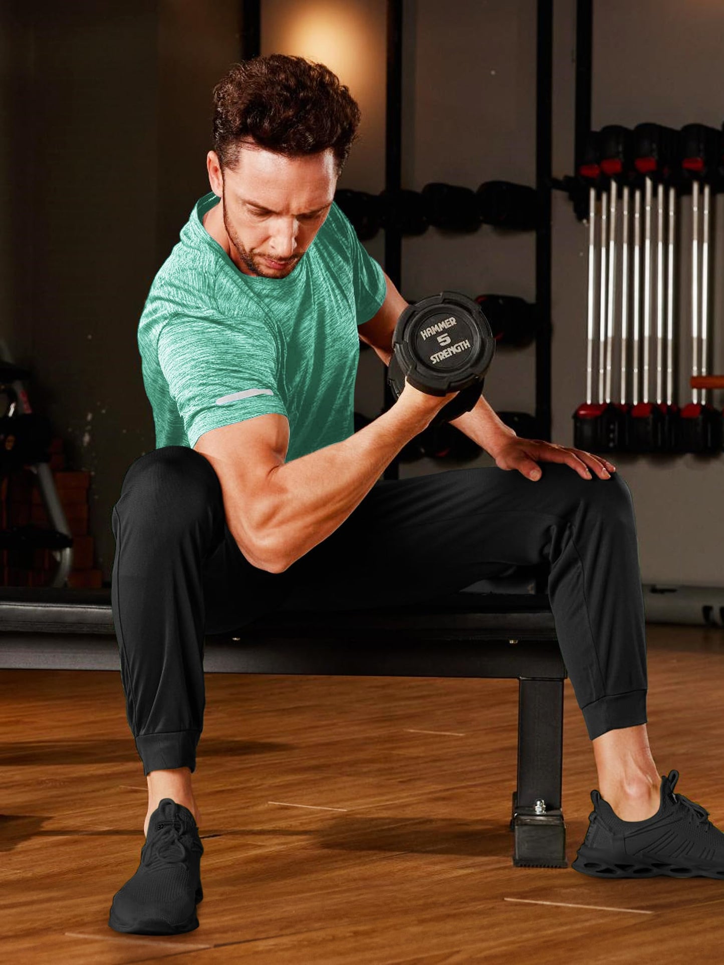 Men’s Quick-Dry Heathered Sports T-Shirt