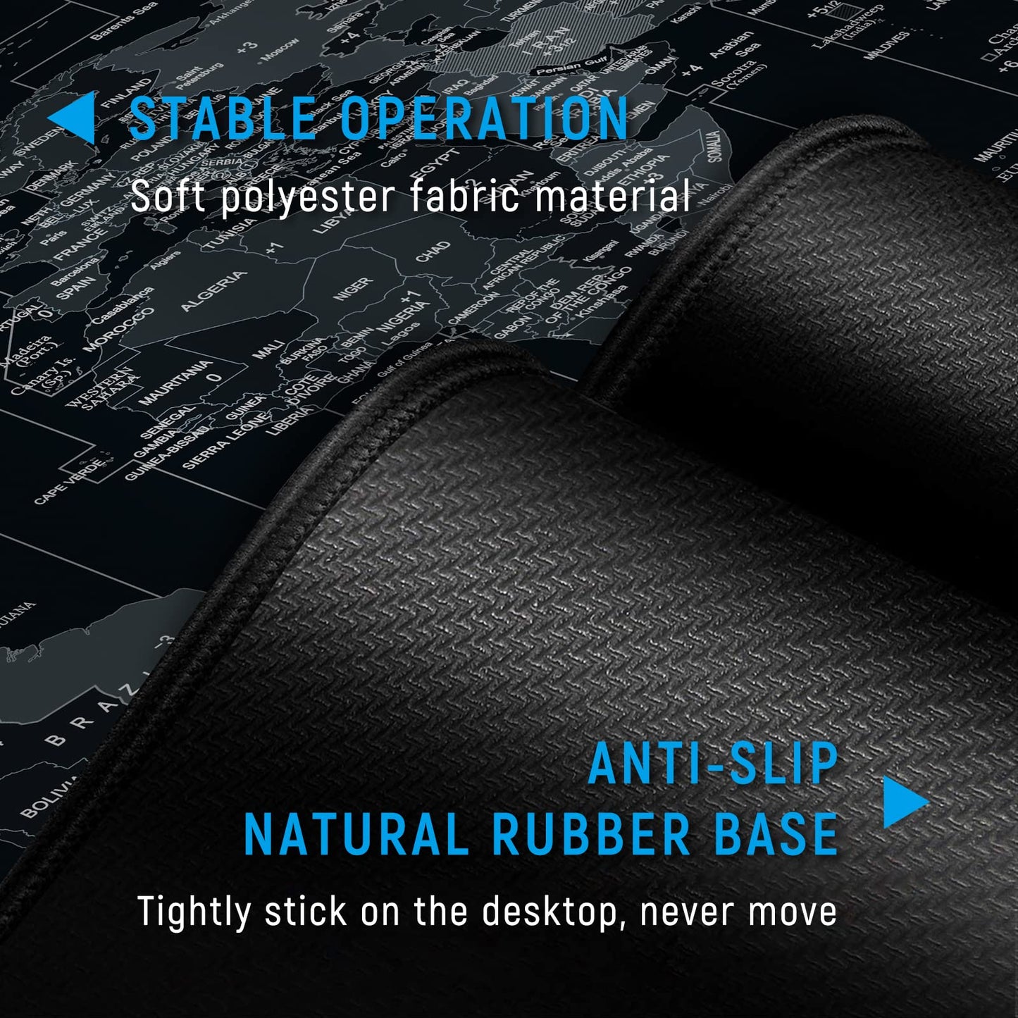 Anpollo Gaming Mouse Mat XXL 900 x 400 x 3 mm Non-Slip Desk Mat Table Mat Multifunctional Office Mouse Mat, Type 1