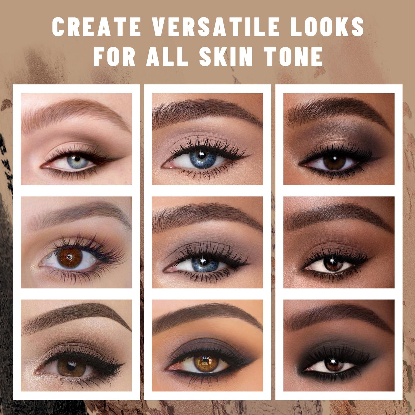 SUSIKEKI Eyeshadow Palette – 6 Colors with Mirror Matt High-Pigment Long-Lasting