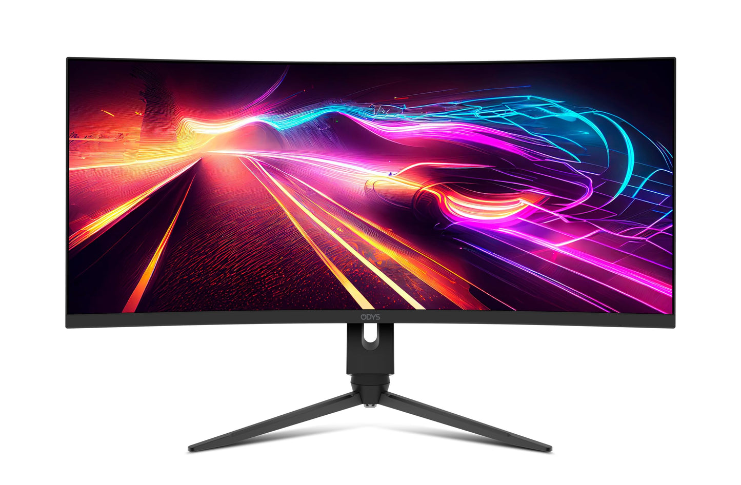 ODYS i27 Monitor - 27-Zoll-Bildschirm im rahmenlosen Design, Full HD, 100 Hz, mit HDR, IPS Panel, FreeSync, HDMI, USB-C, 3,5mm Audio