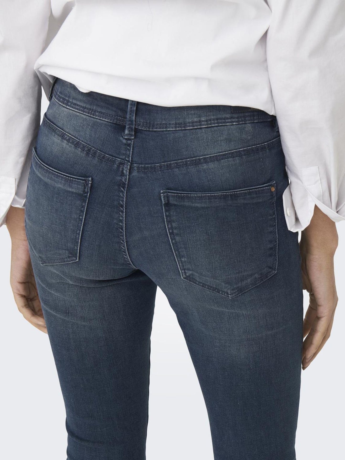 ONLY Women’s ONLWAUW Mid-Rise Skinny Fit Jeans