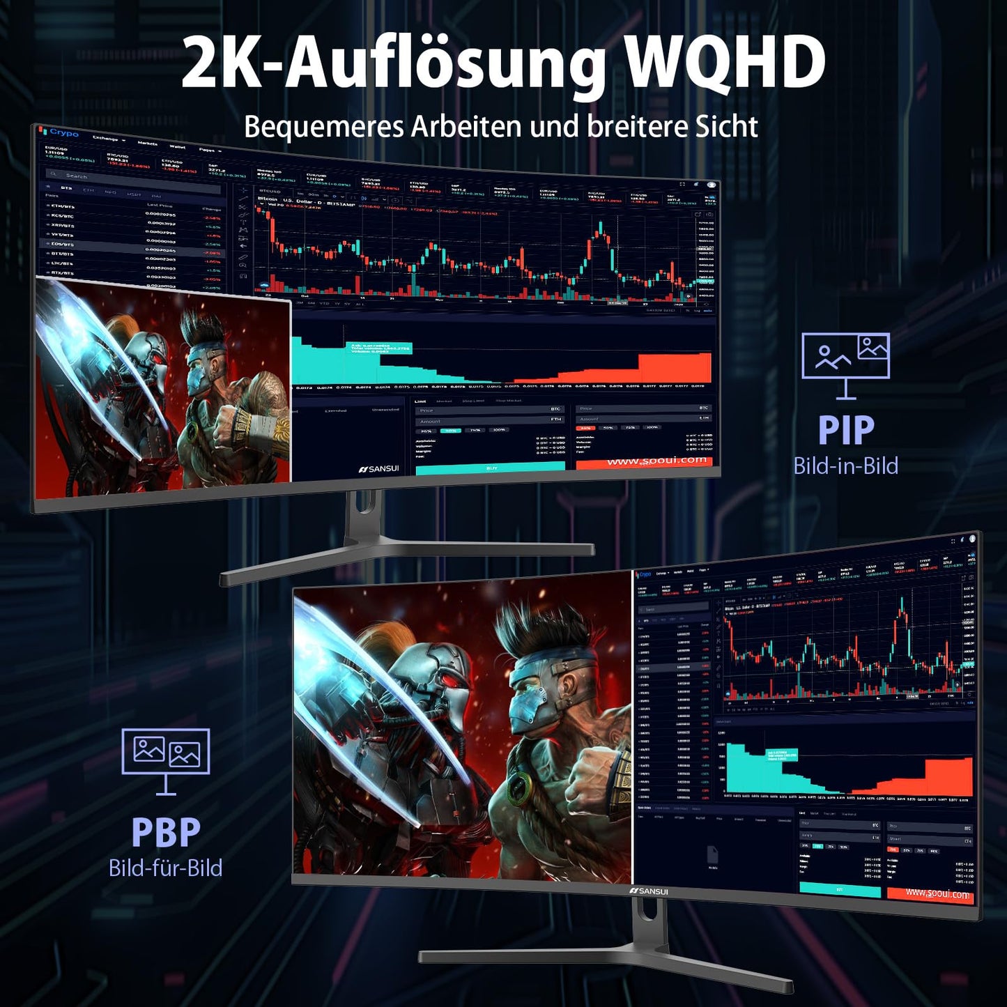 Minifire 24 Inch Monitor, 100 Hz, IPS, Full HD (1920 x 1080), AMD FreeSync, sRGB110%, Frameless Screen, Eye Care, HDMI Type-C, Adjustable Tilt, VESA (MF24X3A Type-C Cable Included)