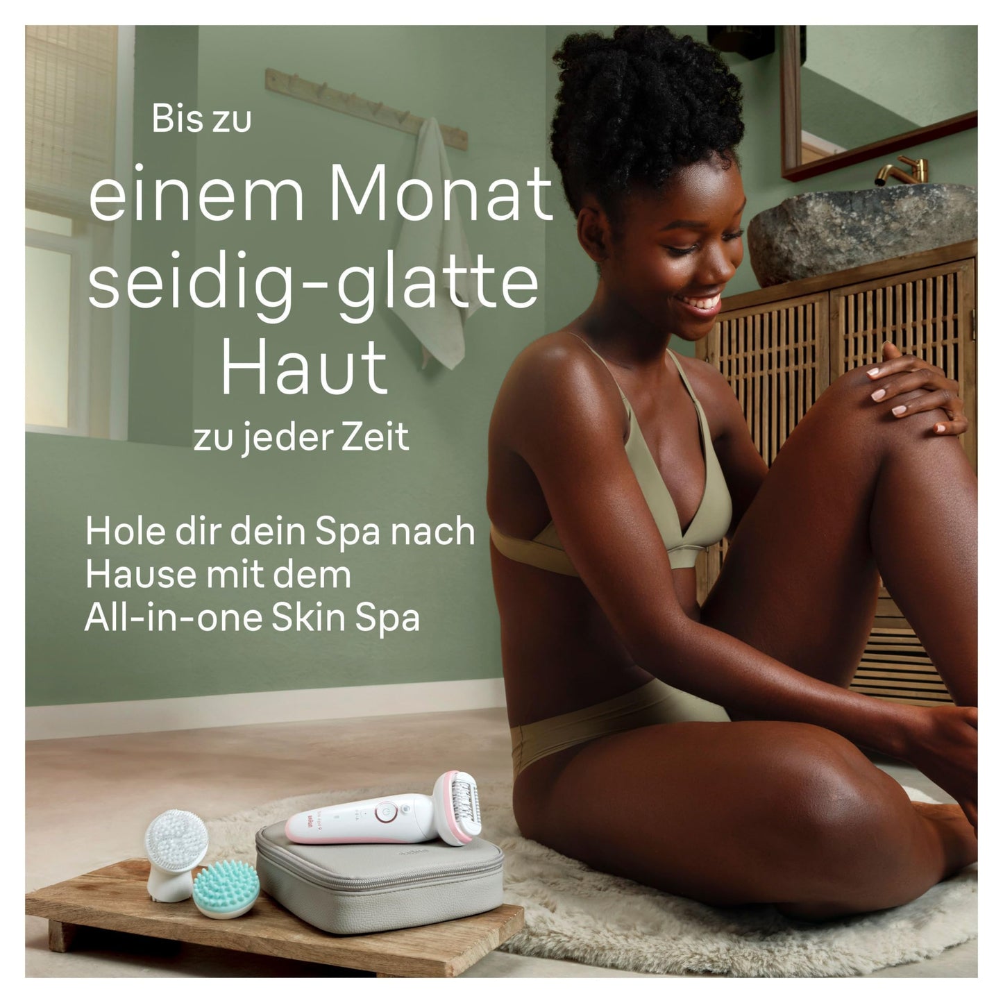Braun Silk-épil 9 Beauty-Set, Epilierer Damen / Haarentferner, FaceSpa Gesichtshaarentferner, Aufsätze für Rasierer, Peeling, Reinigung Gesicht/Körper, Tasche, 9-995, weiß/flamingo