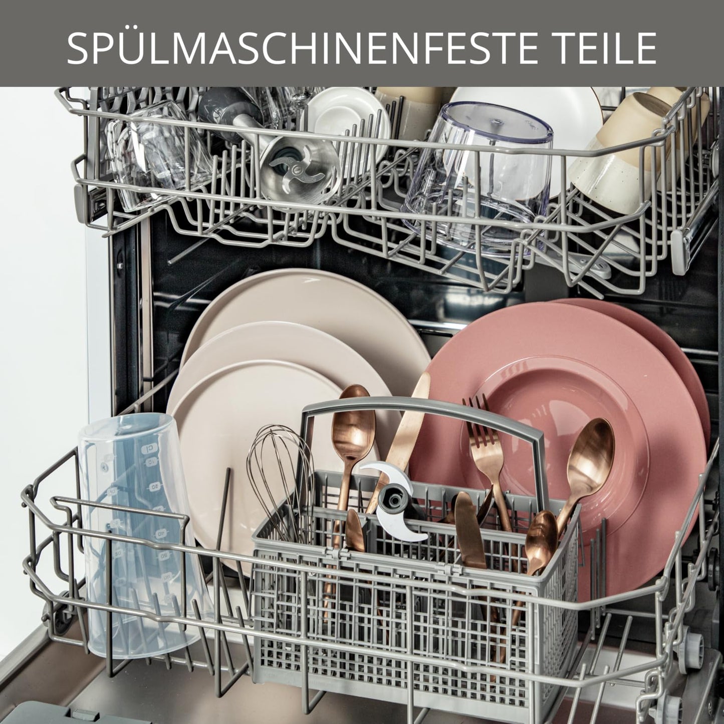Krups Steffen Henssler Special Edition HZ656815 Stabmixer, 1000, Edelstahl, 800 milliliters, Schwarz/Silber