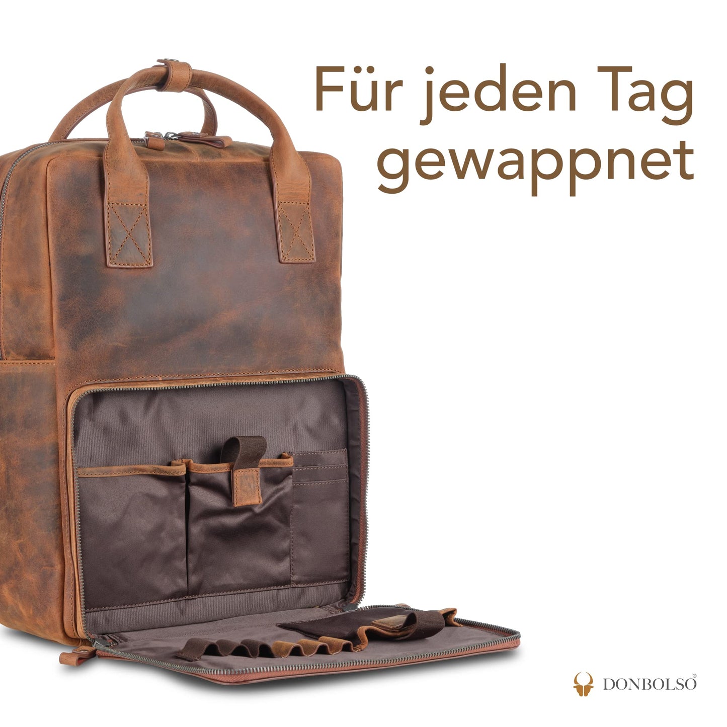 DONBOLSO Amsterdam Leather Backpack