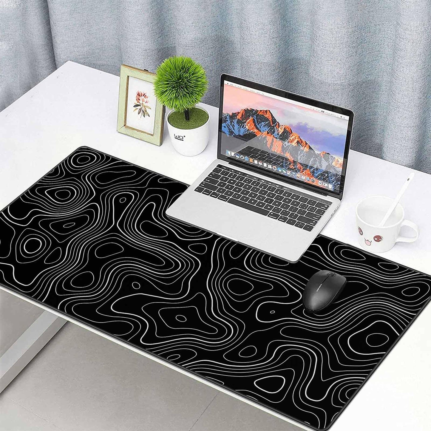 Anpollo Gaming Mouse Mat XXL 900 x 400 x 3 mm Non-Slip Desk Mat Table Mat Multifunctional Office Mouse Mat, Type 1