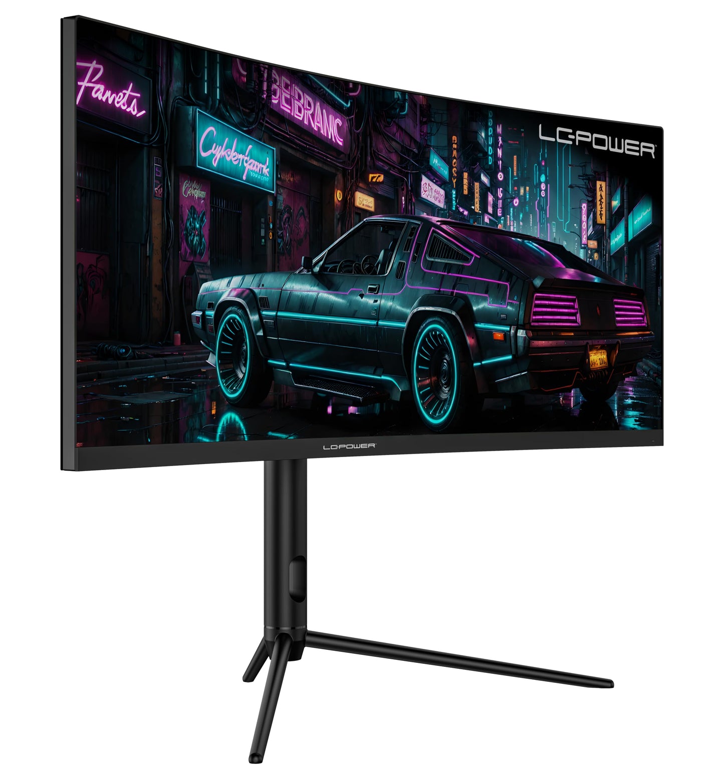 LC-POWER LC-M24-FHD-165-C-V2 24 Zoll Curved Gaming Monitor, FHD 1920x1080 Pixel, 1ms, 165Hz, AMD FreeSync, G Sync kompatibel, HDMI, Display Port, VESA