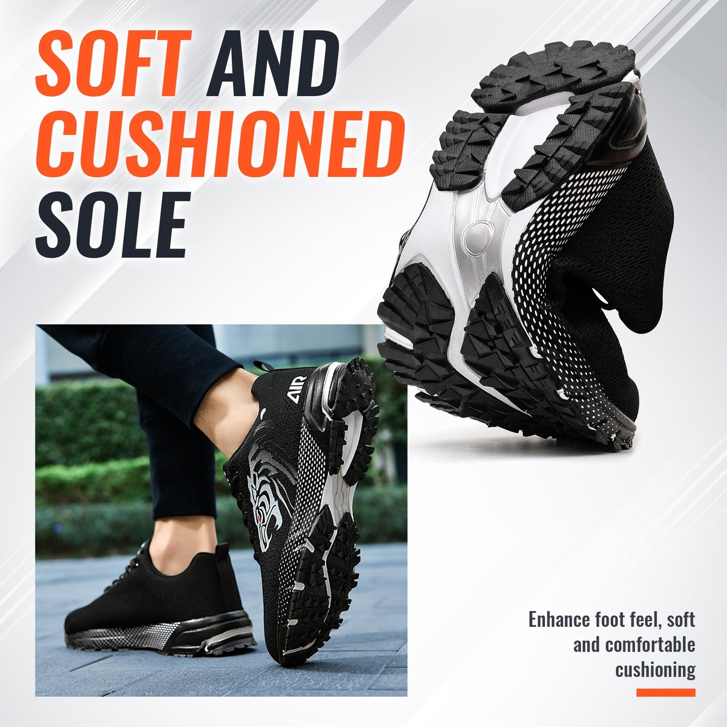 ASHION Men’s Running Shoes – Lightweight Breathable Sneakers