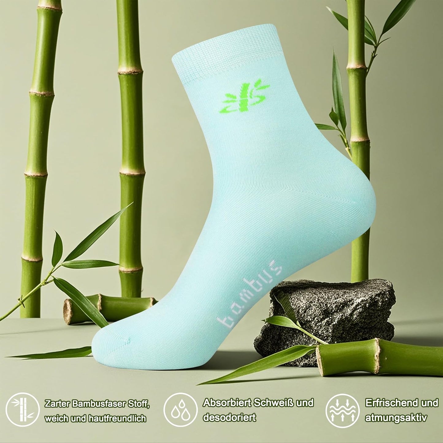 Jeasona Women’s Bamboo Socks – 5 Pairs